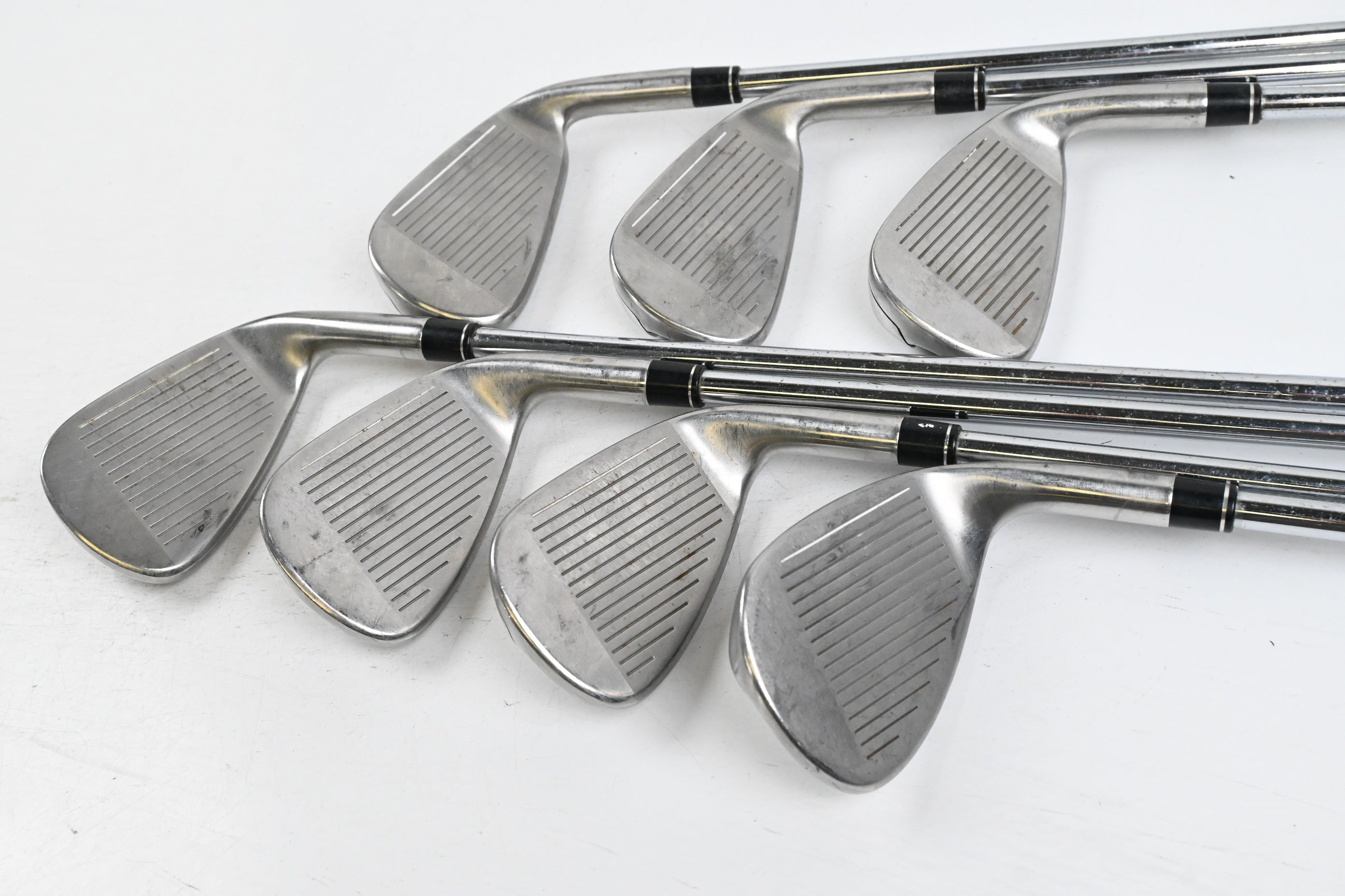 Left Hand Taylormade M4 Irons / 5-PW+SW / Regular Flex KBS MAX 85 Shafts