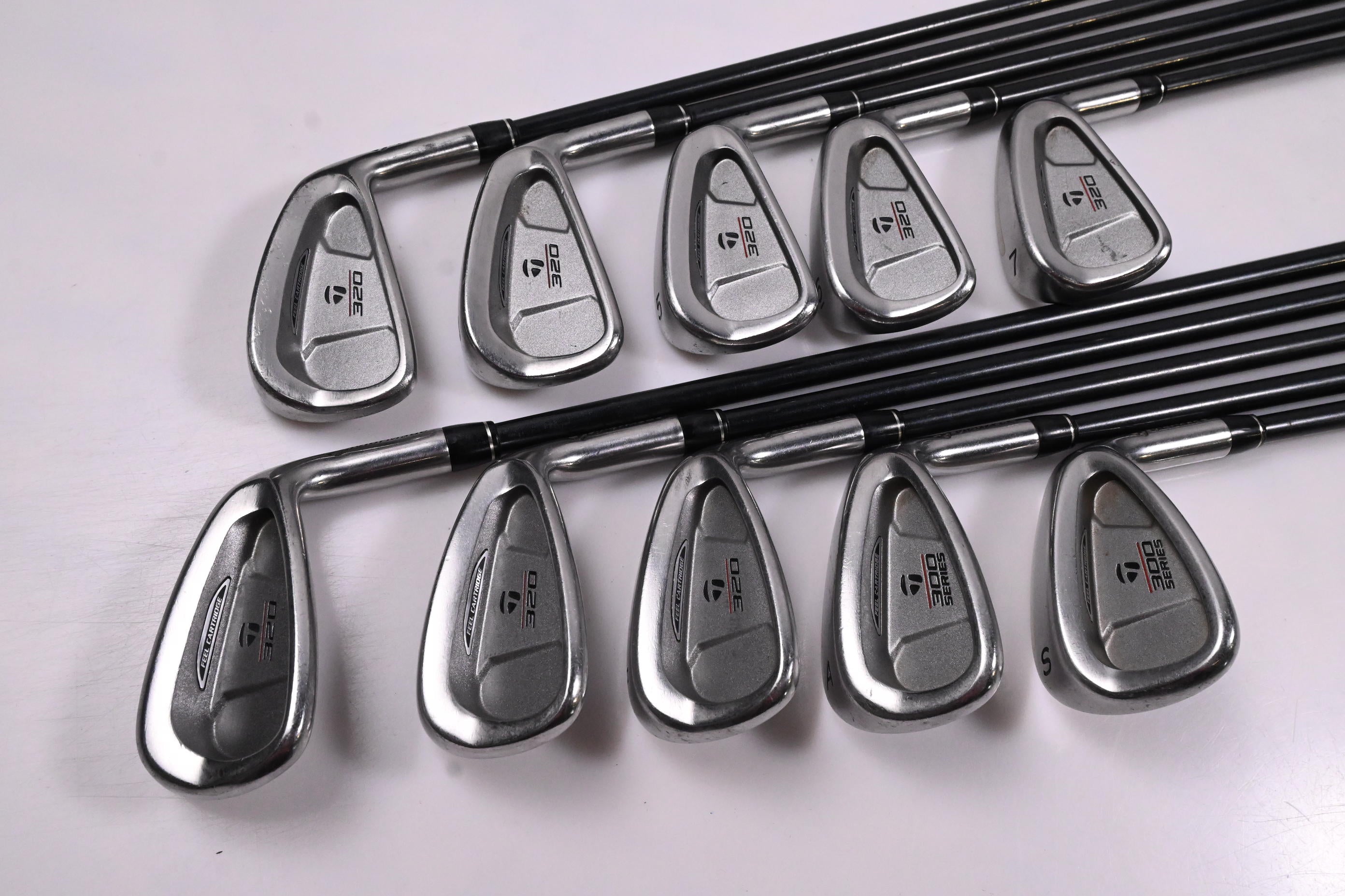 Taylormade 320 Steel Irons / 3-PW+GW+SW / Regular Flex Taylormade Lite 80 Shafts
