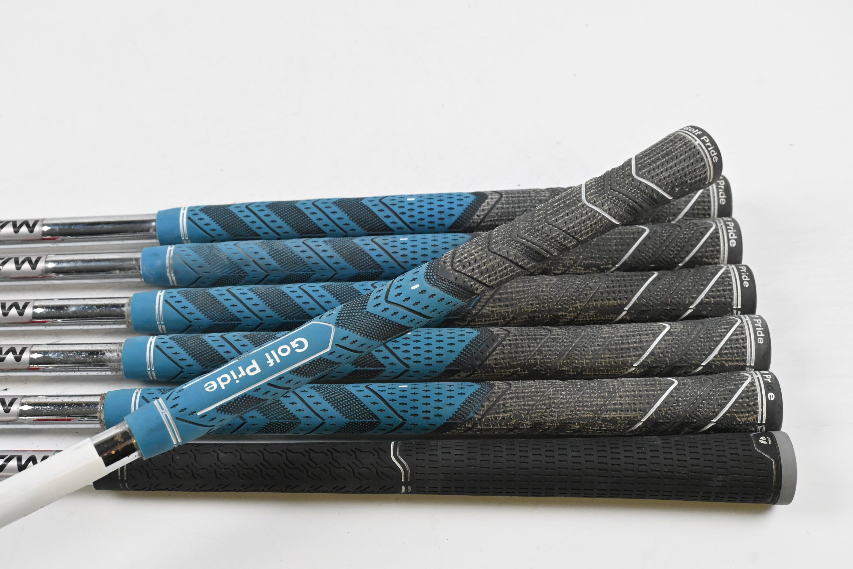 Left Hand Taylormade M4 Irons / 5-PW+SW / Regular Flex KBS MAX 85 Shafts