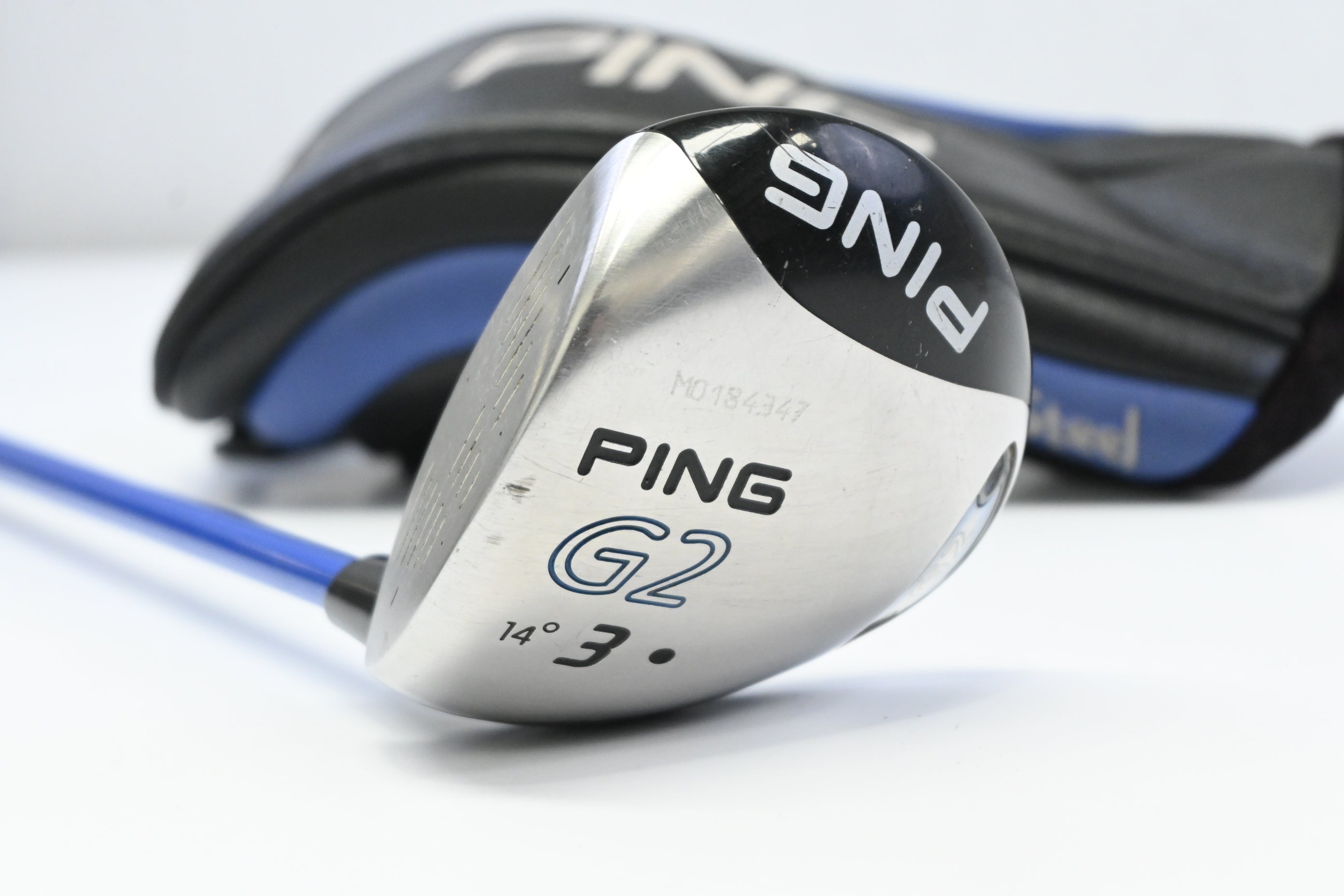 Left Hand Ping G2 #3 Wood / 14 Degree / Regular Flex Grafalloy ProLaunch Blue 65