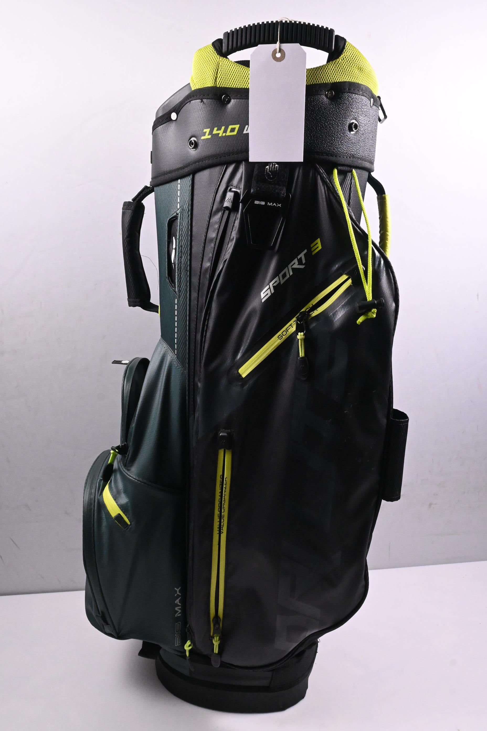 Big Max 14 Dry Design Series Sport 3 Cart Bag / 15-Way Divider / Green & Black