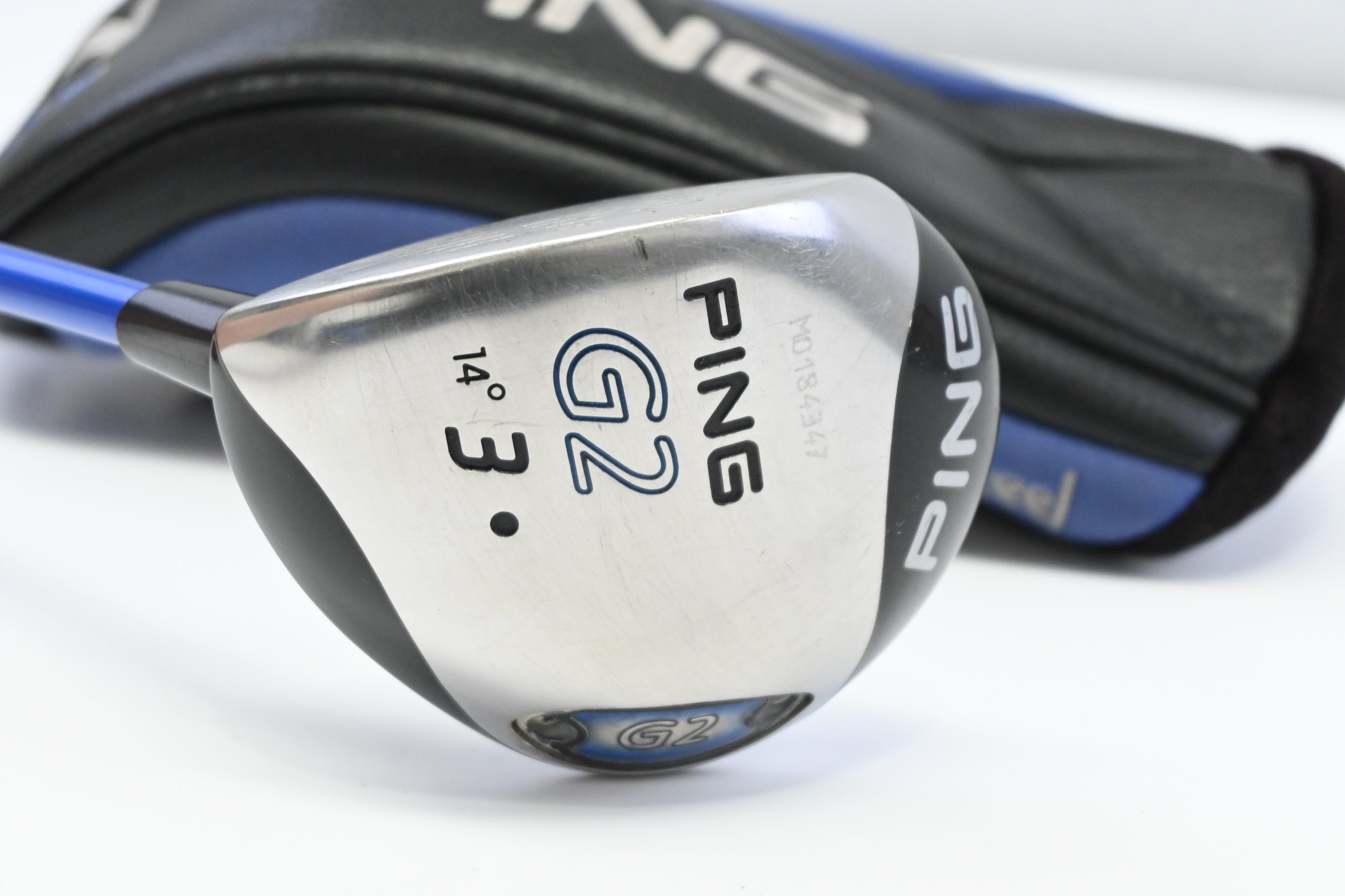 Left Hand Ping G2 #3 Wood / 14 Degree / Regular Flex Grafalloy ProLaunch Blue 65