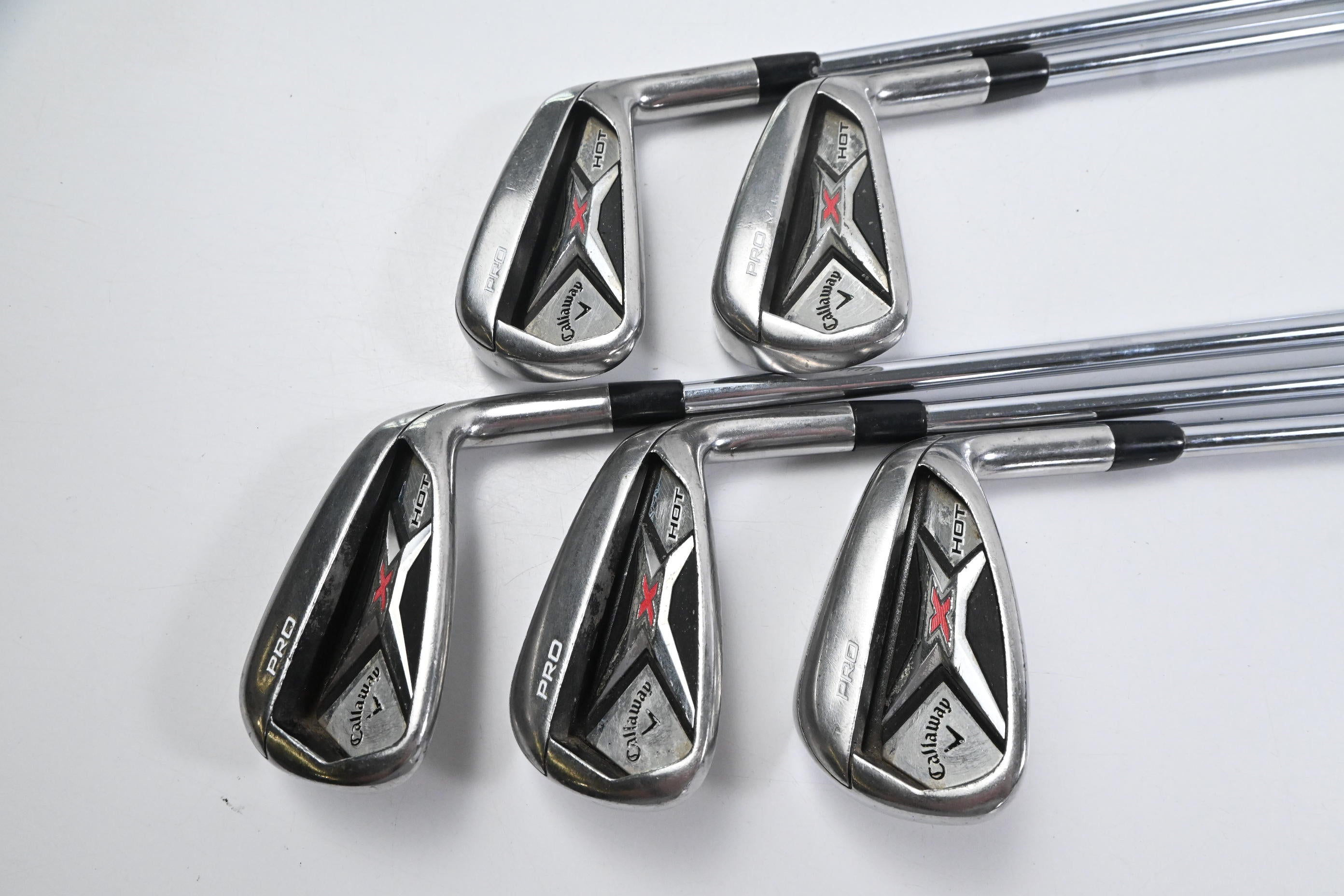 Callaway X Hot Pro Irons / 6-PW / Regular Flex Project X Flighted 95 Shafts