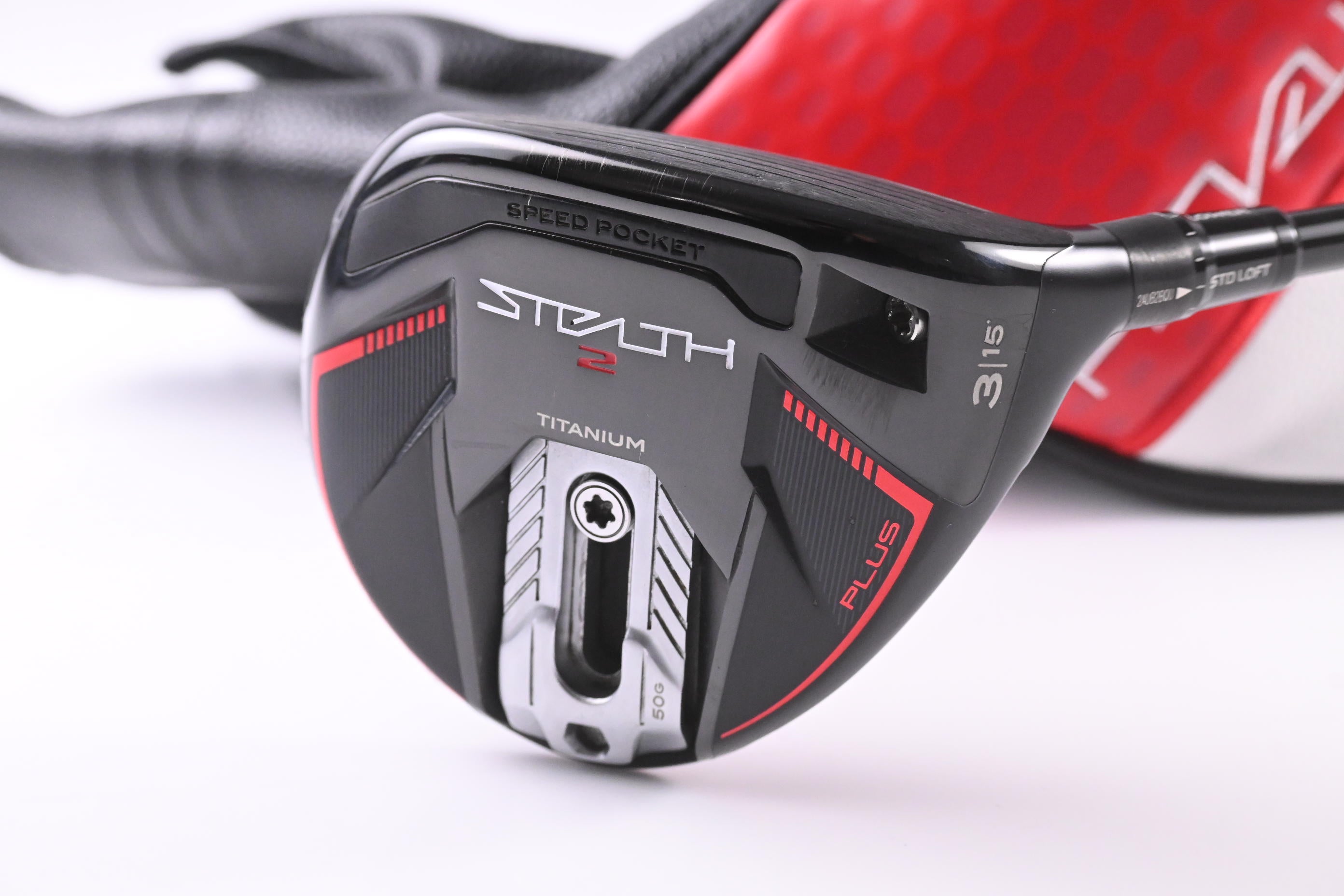 Taylormade Stealth 2 Plus #3 Wood / 15 Degree / Stiff Flex Kai'li Red 75 Shaft