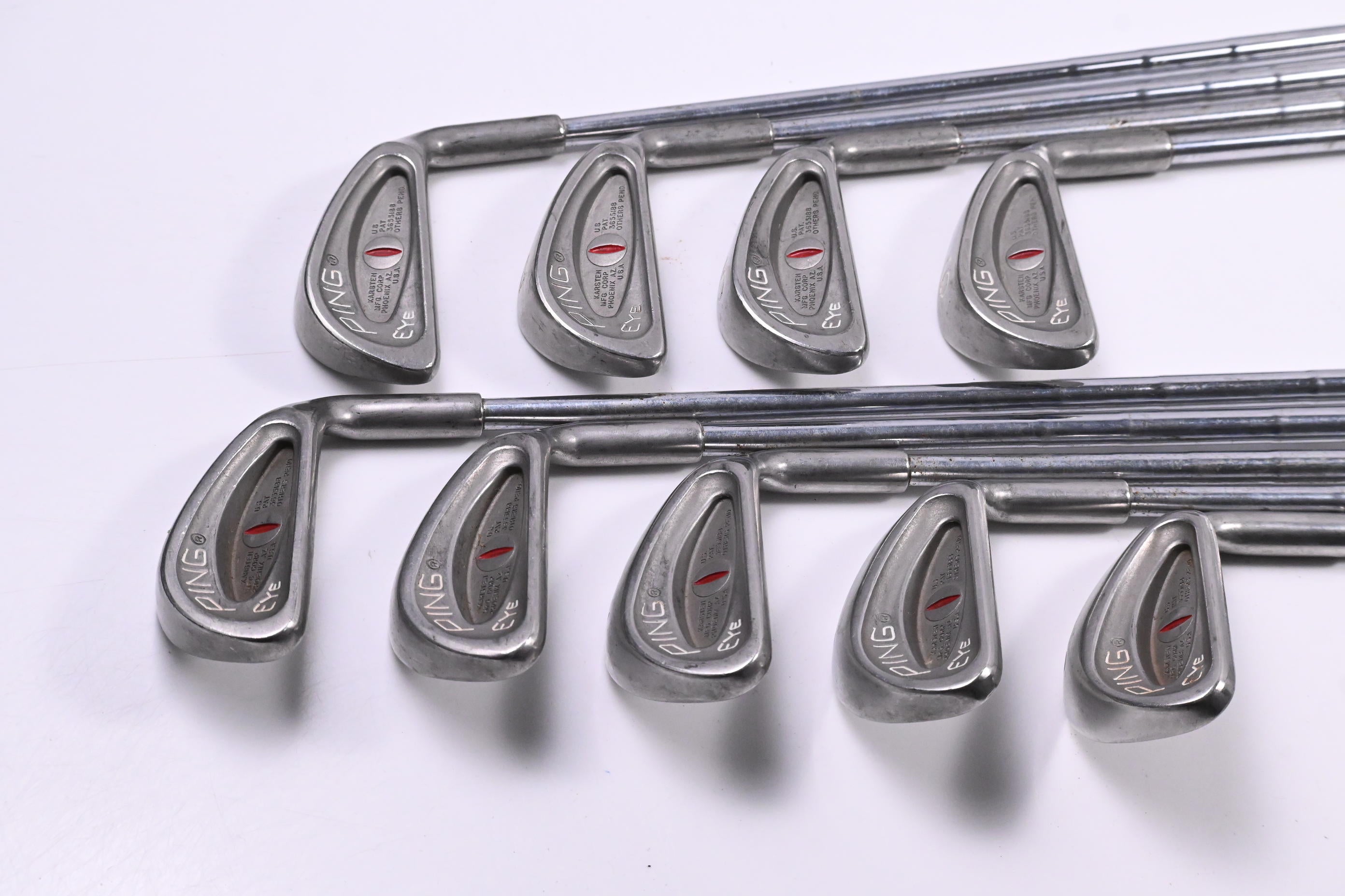 Ping Eye Irons / 3-PW+SW / Red Dot / Stiff Flex Steel Shafts