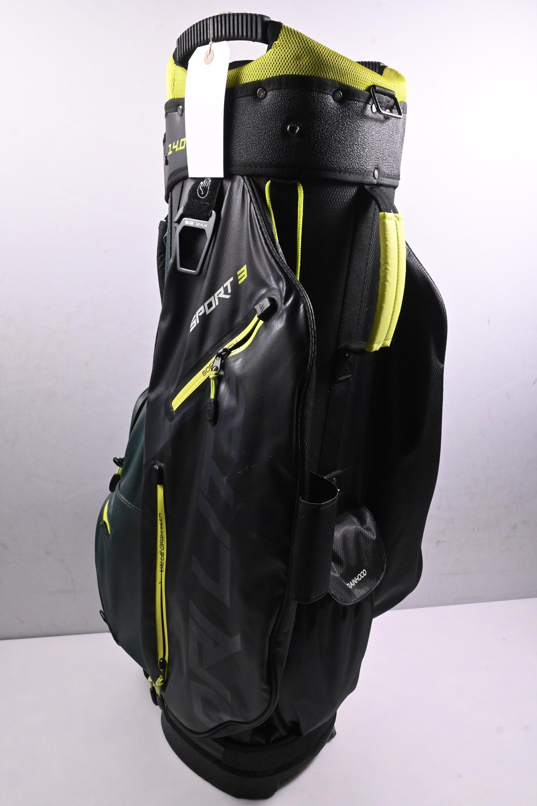 Big Max 14 Dry Design Series Sport 3 Cart Bag / 15-Way Divider / Green & Black