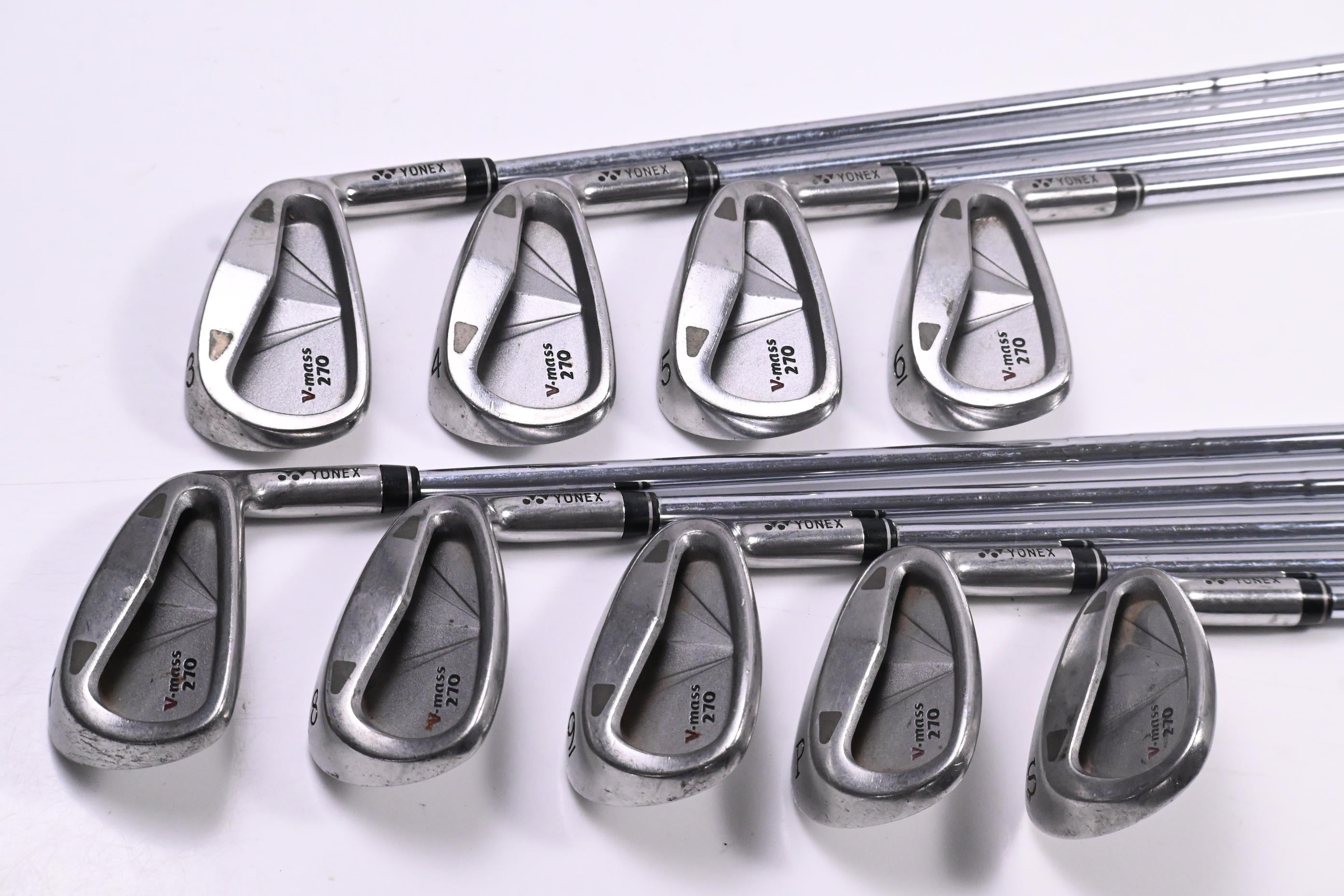 Yonex V-Mass 270 Irons / 3-PW+SW / Stiff Flex Yonex V-Mass 270 Steel Shafts