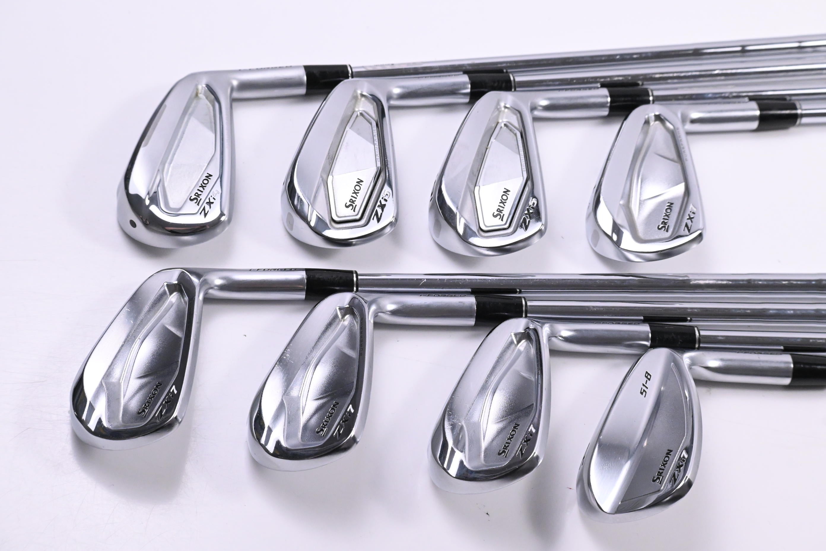 Srixon ZXi7 / ZXi4 / ZXi5 Combo Irons / 4-PW+AW / Stiff Flex KBS Tour Shafts