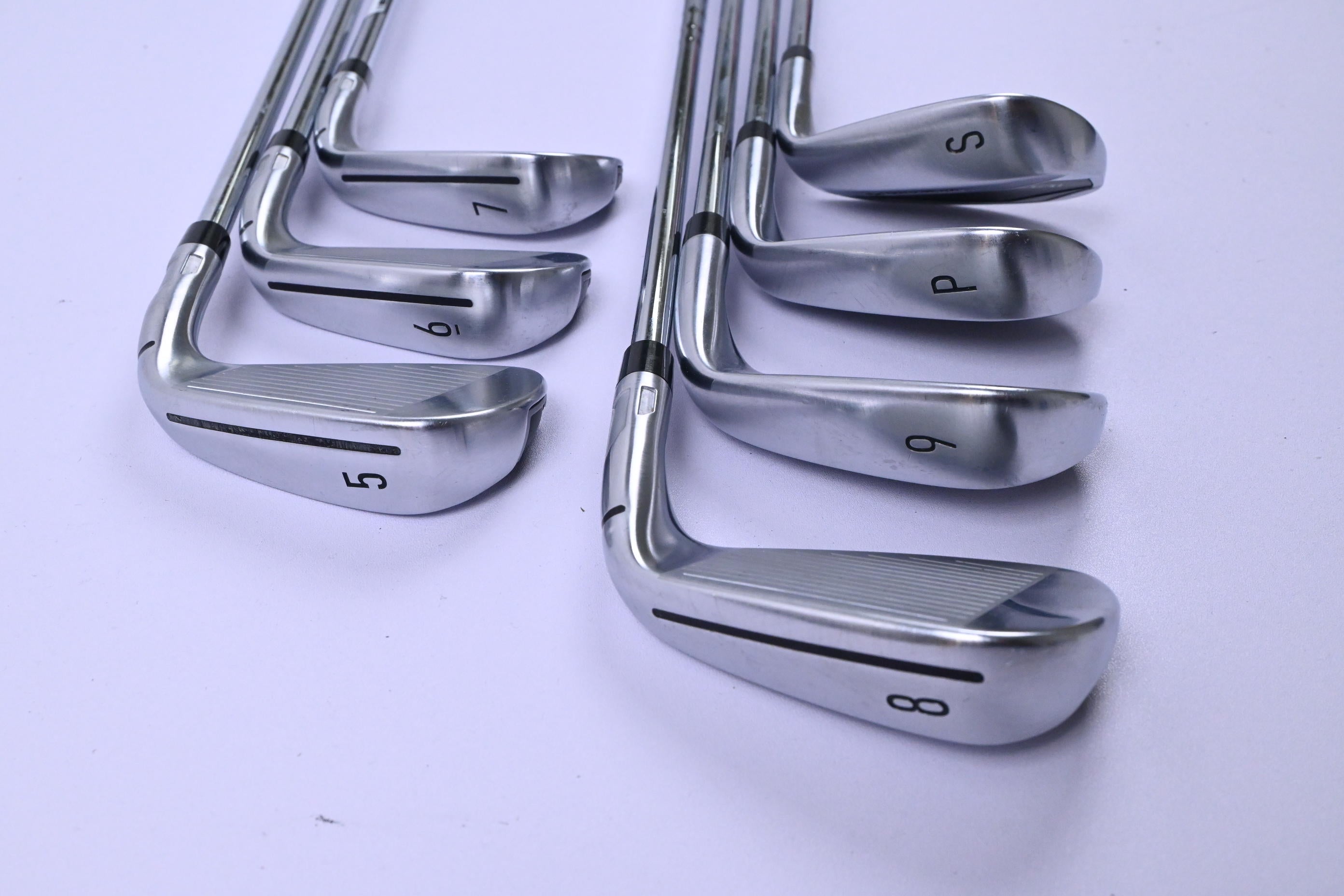 Left Hand Taylormade Qi Irons / 5-PW+SW / Regular Flex KBS MAX MT 85 Shafts
