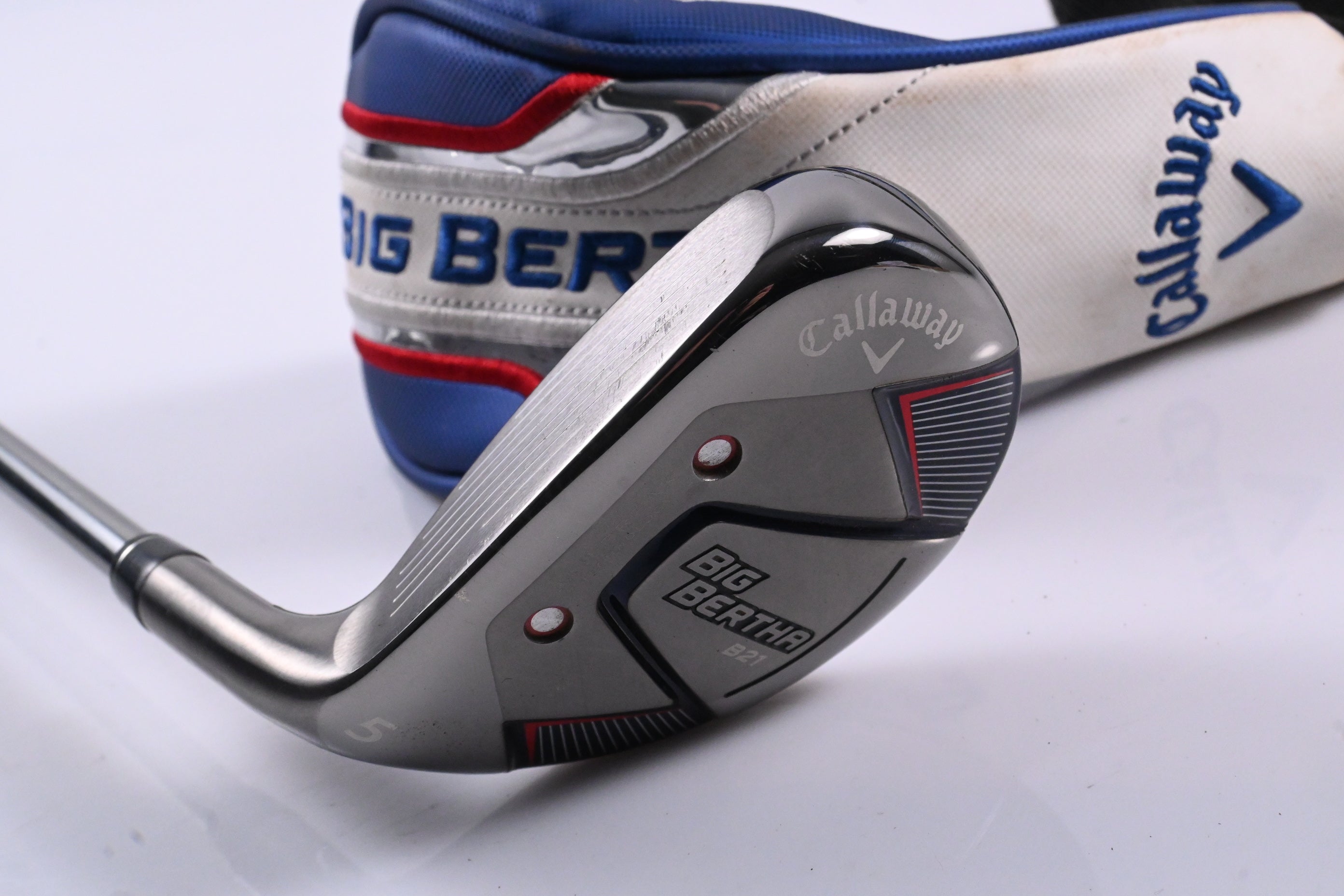 Left Hand Callaway Big Bertha B21 #5 Hybrid / 24 Degree / Stiff Flex RCH 65