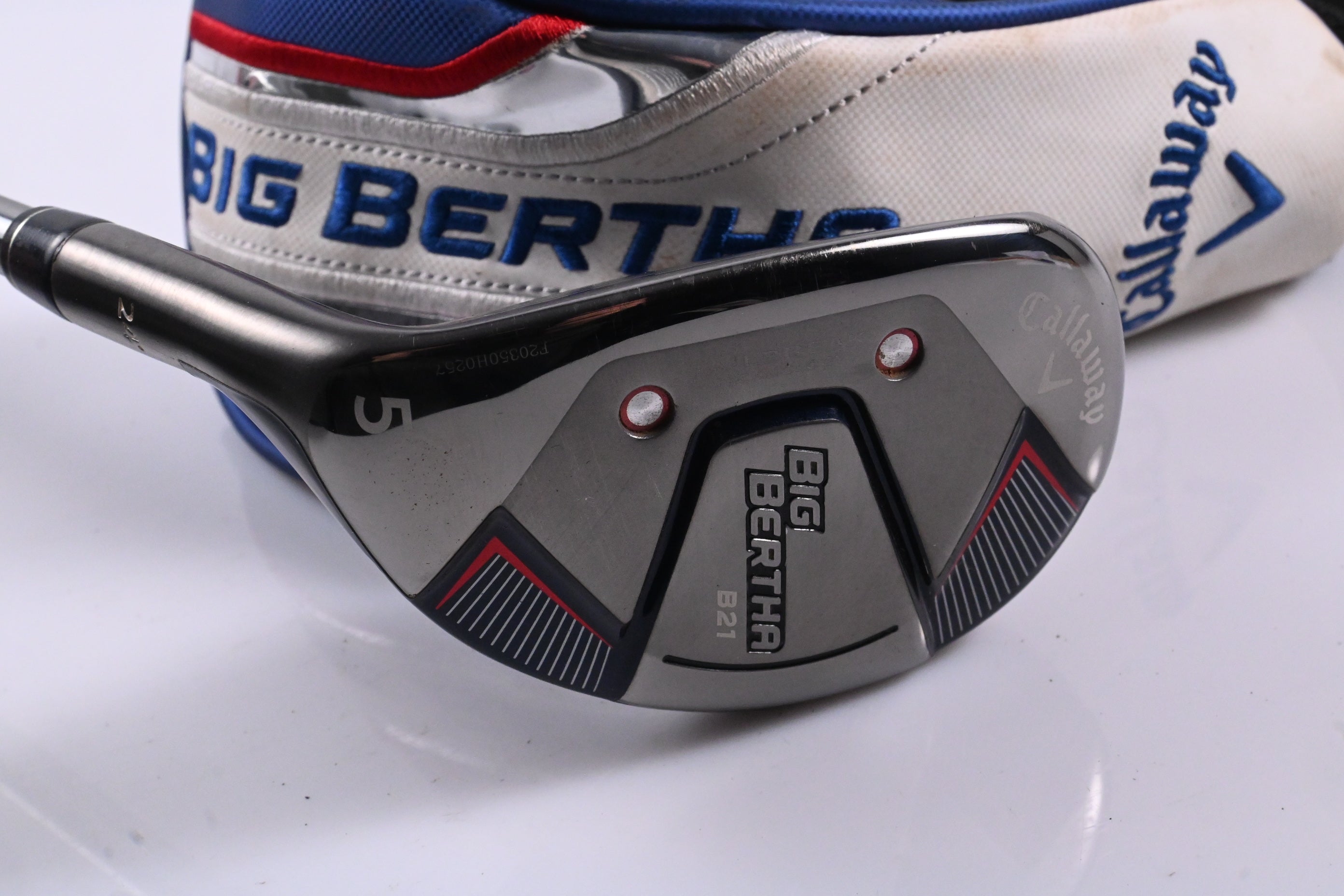 Left Hand Callaway Big Bertha B21 #5 Hybrid / 24 Degree / Stiff Flex RCH 65