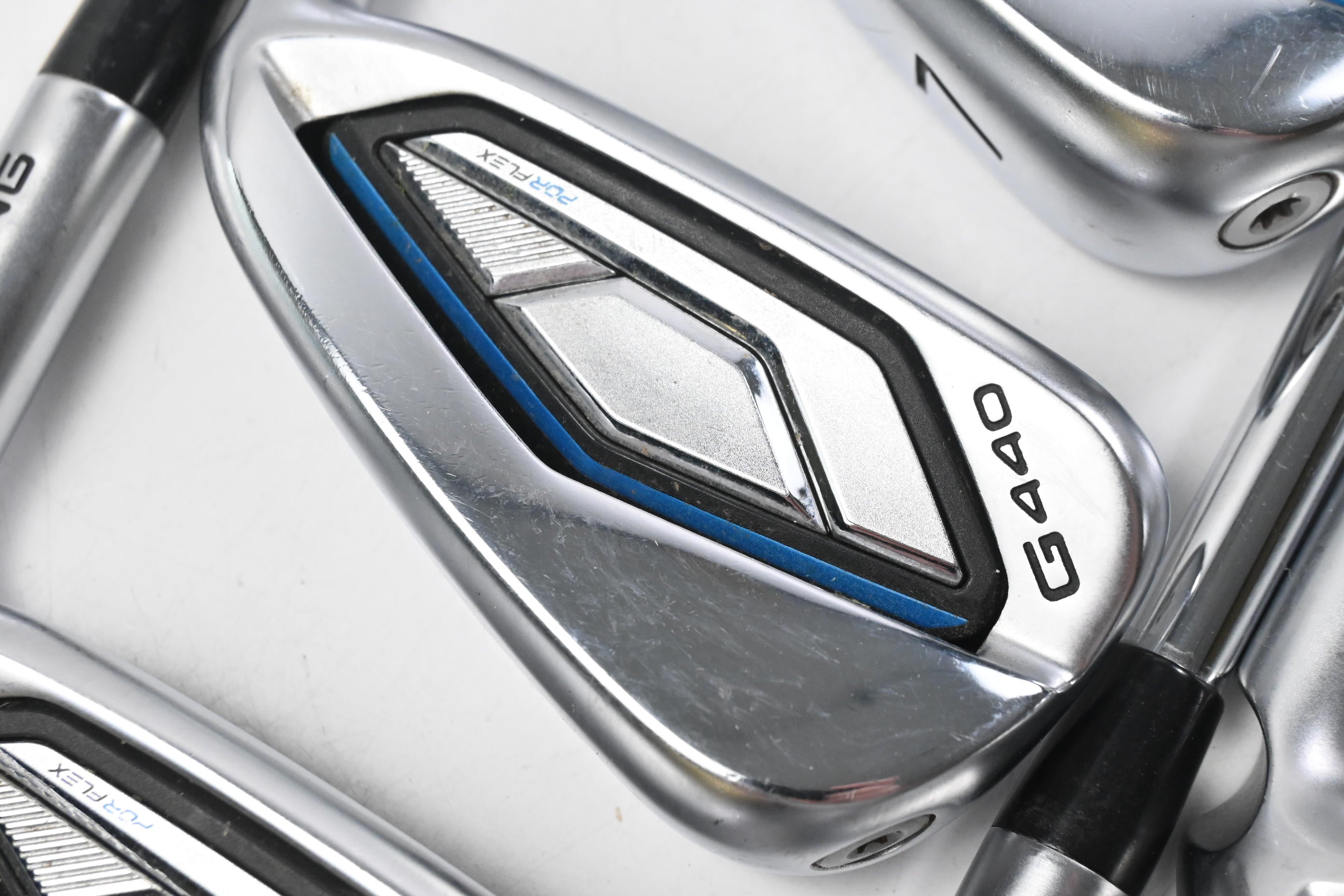Ping G440 Irons / 5-PW / Blue Dot / Regular Flex Ping AWT 3.0 Shafts