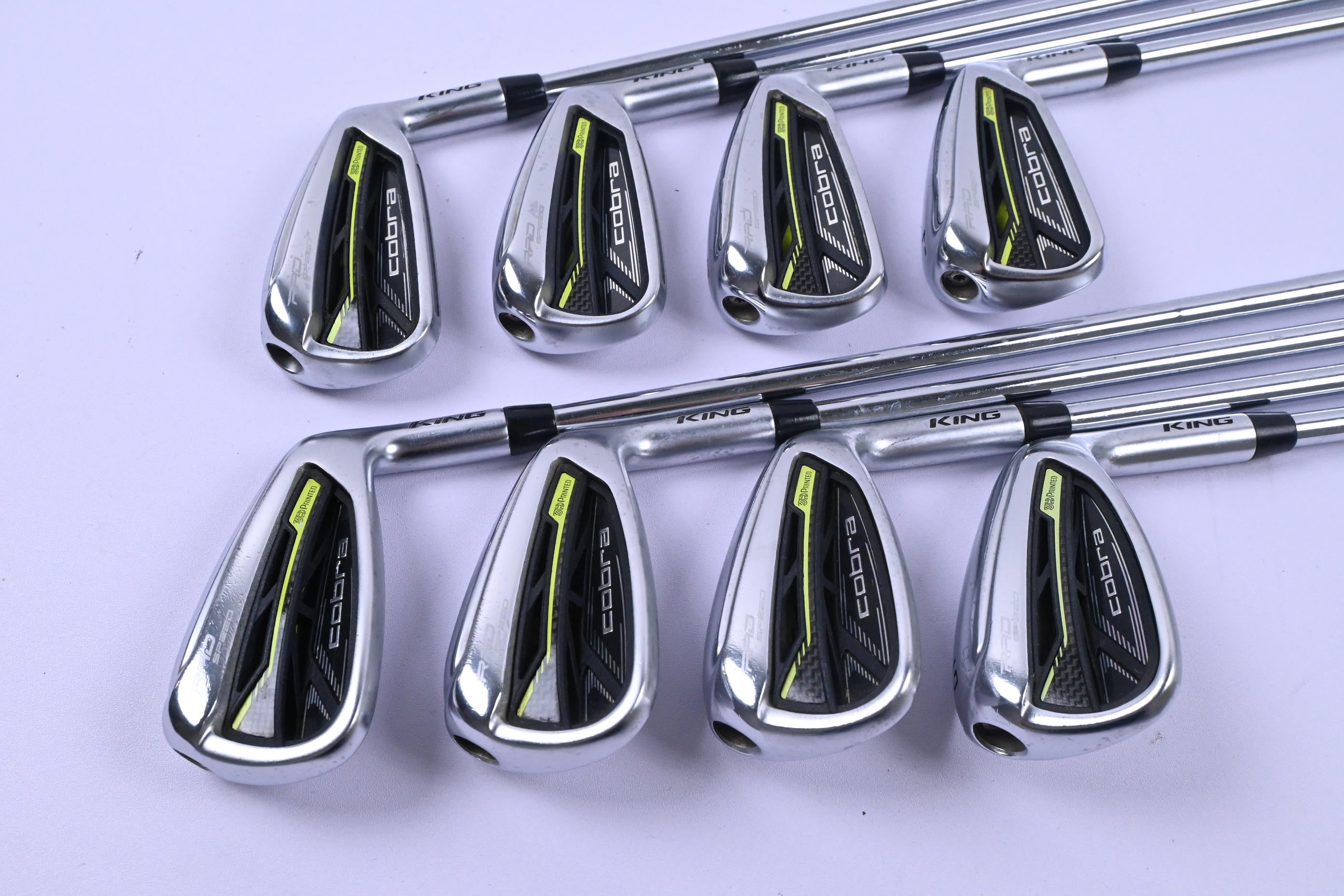 Cobra King Radspeed Irons / 4-PW+GW / Regular Flex KBS Tour 90 Shafts