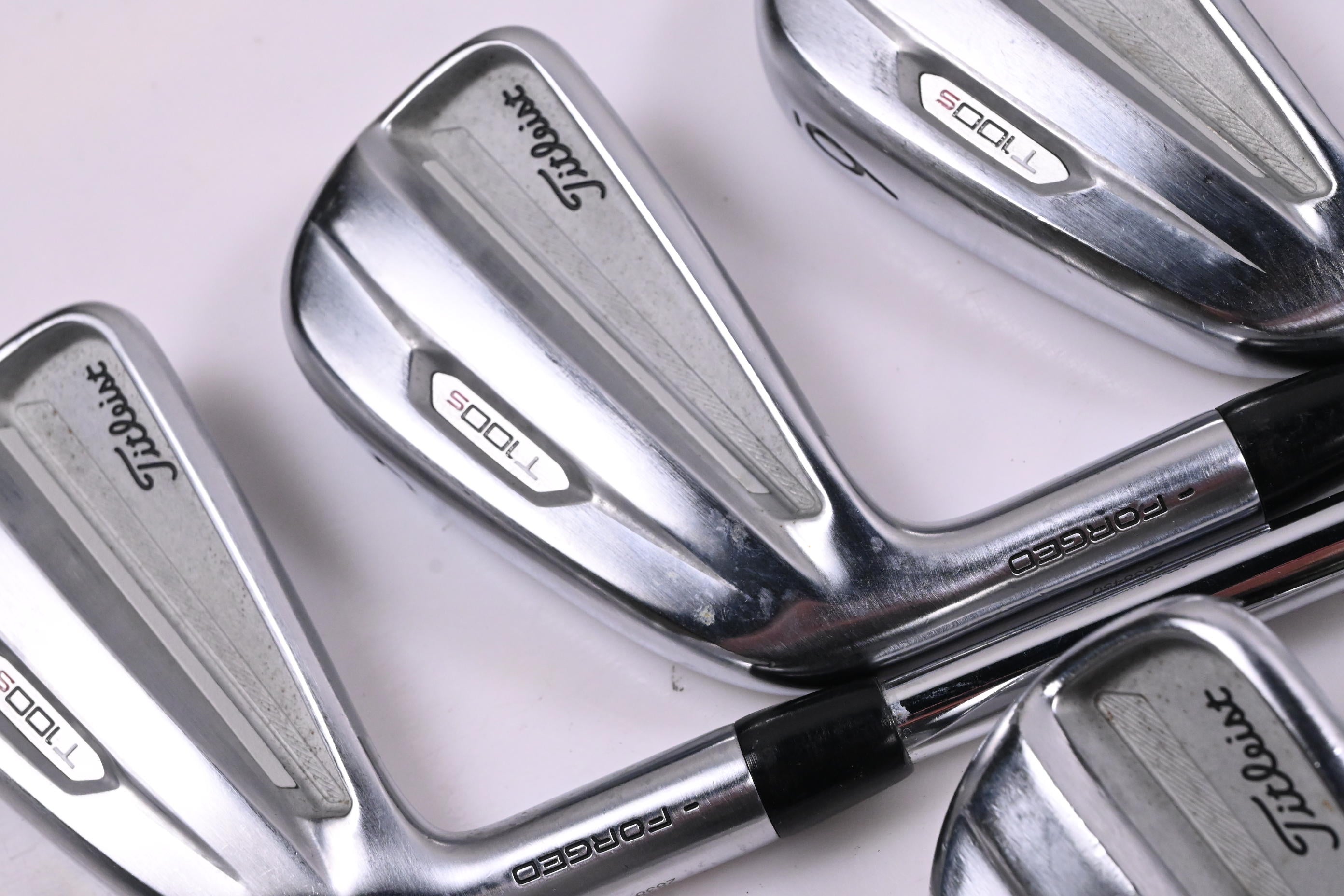 Left Hand Titleist T100.S 2021 Irons / 4-PW+48° / Stiff Flex Project X LZ 120