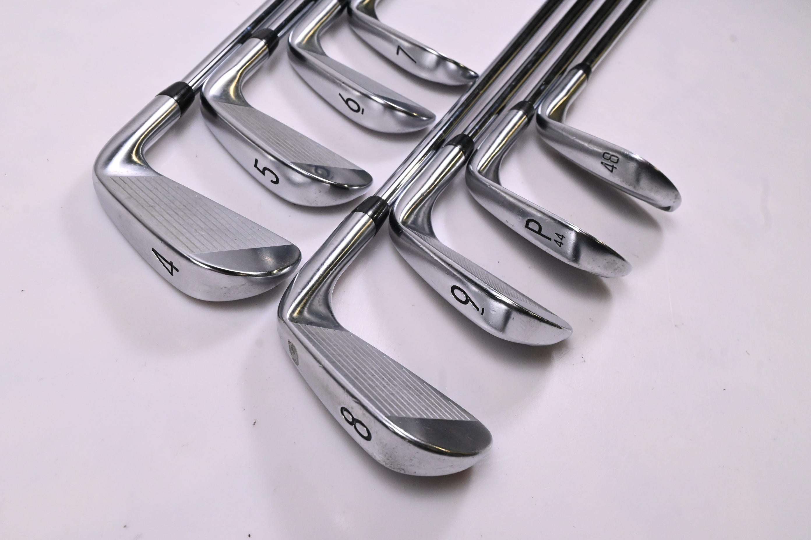 Left Hand Titleist T100.S 2021 Irons / 4-PW+48° / Stiff Flex Project X LZ 120