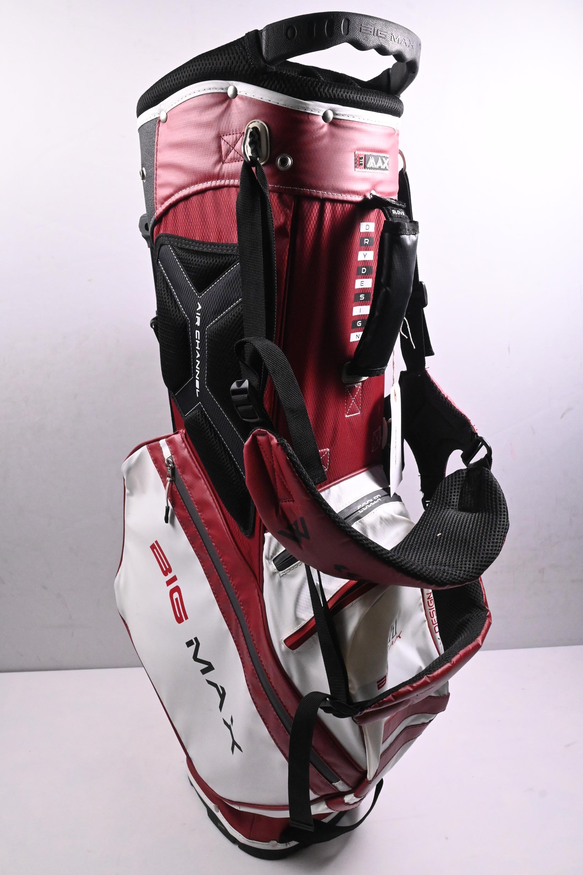 Big Max 14 Series Dri Lite Hybrid Stand Bag / 14-Way Divider / Red, White, Black