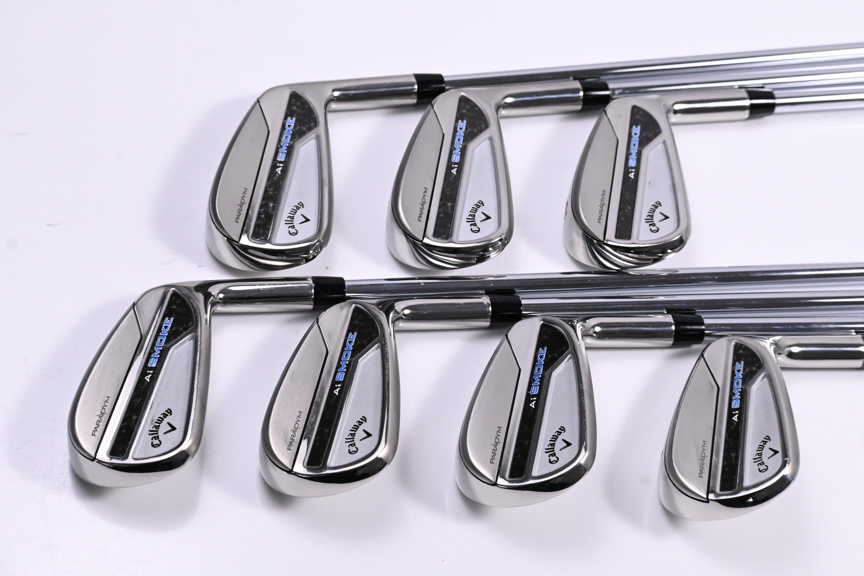 Callaway Paradym Ai Smoke Irons / 4-PW / Regular Flex Elevate MPH 95 Shafts