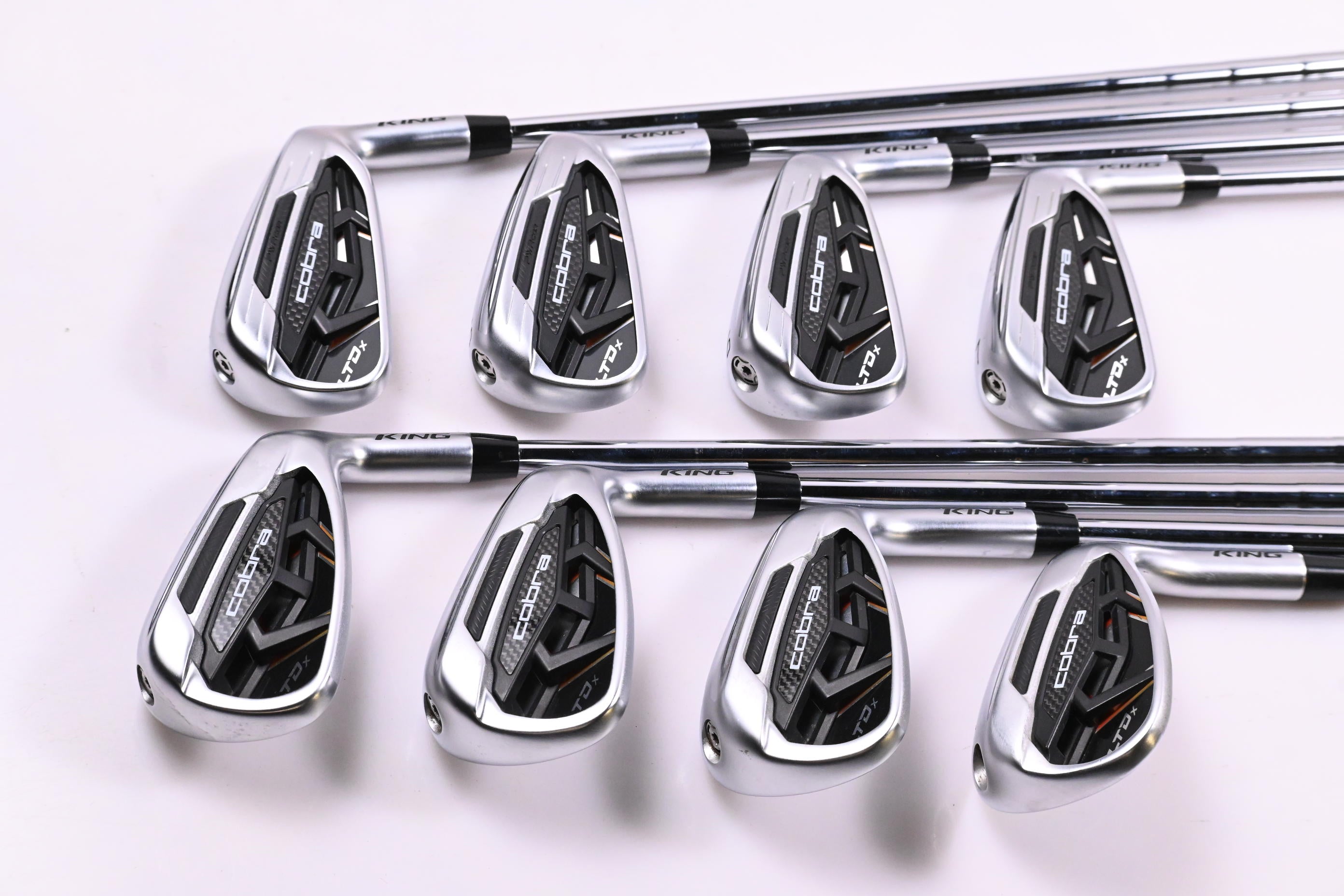 Cobra LTDx Irons / 4-PW+SW / Stiff Flex KBS Tour 90 Shafts