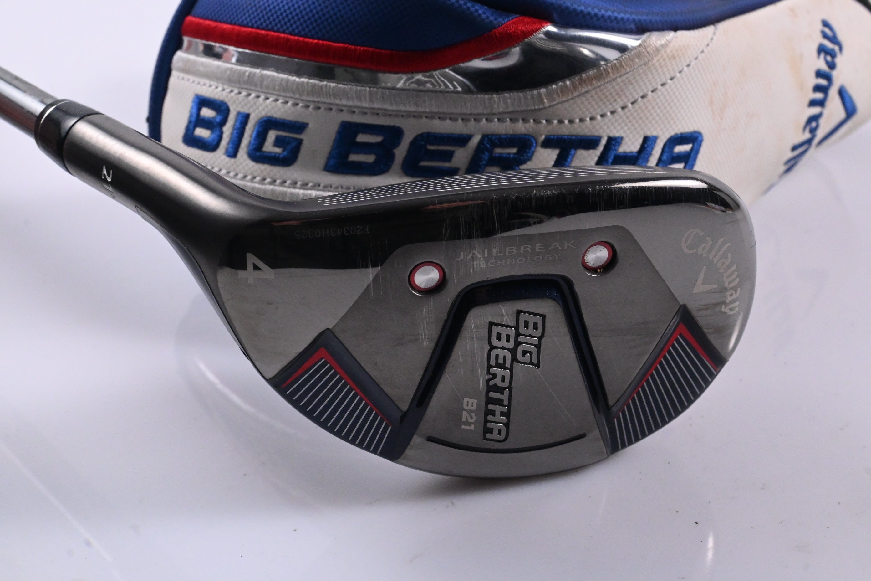 Left Hand Callaway Big Bertha B21 #4 Hybrid / 21 Degree / Stiff Flex RCH 65
