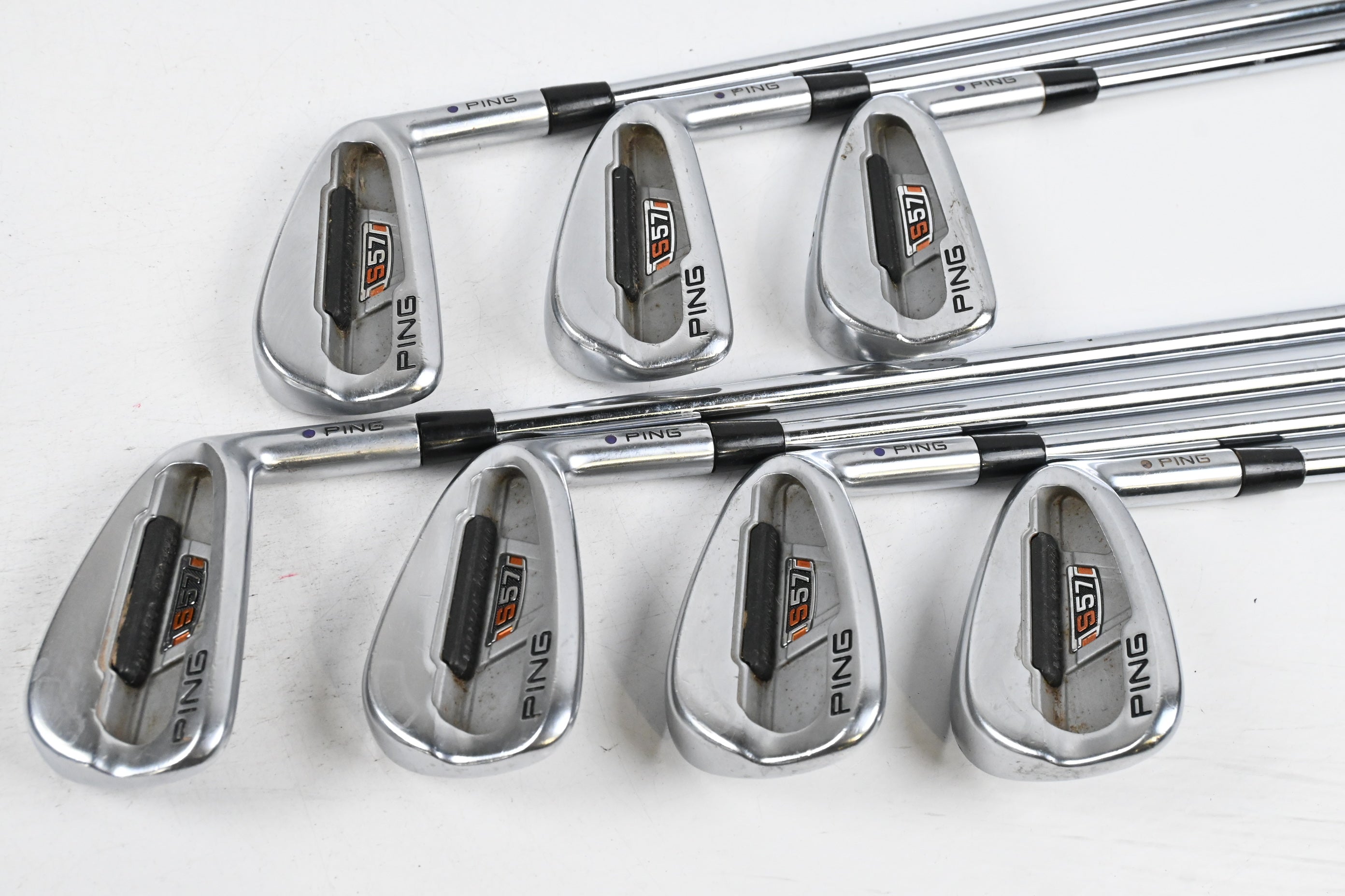 Ping S57 Irons / 4-PW / Purple Dot / Stiff Flex Steel Shaft