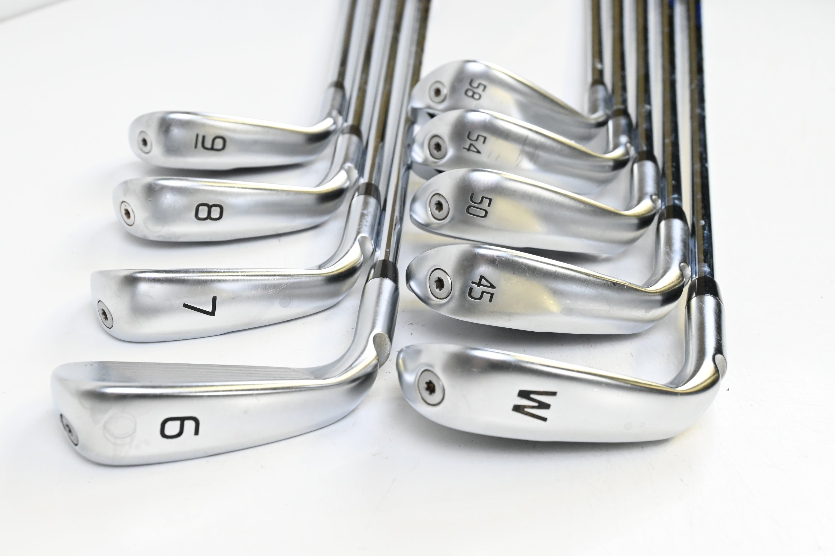 Ping G430 Irons / 6-PW+GW+UW+SW+LW / Blue Dot / Regular Flex Ping AWT 2.0 Shafts