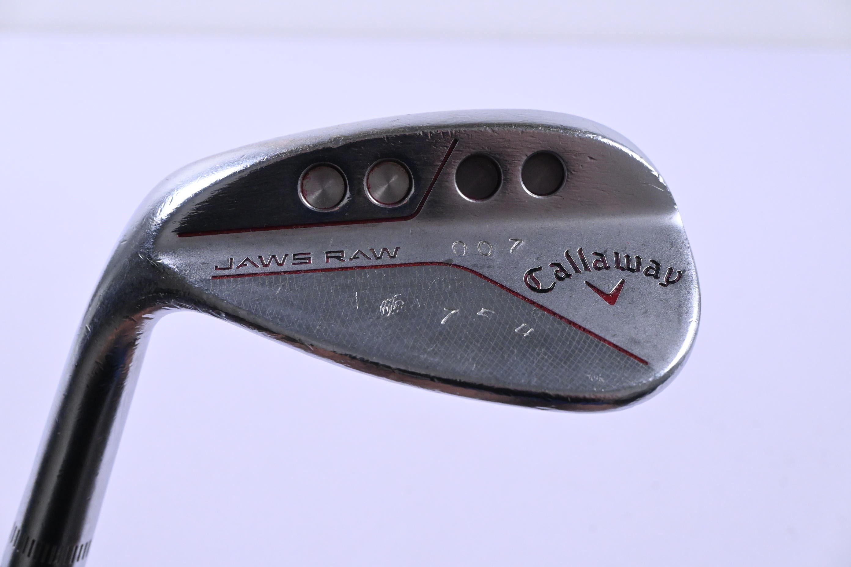 Left Hand Callaway Jaws Raw Sand Wedge / 54 Degree / Wedge Flex DG Spinner Shaft