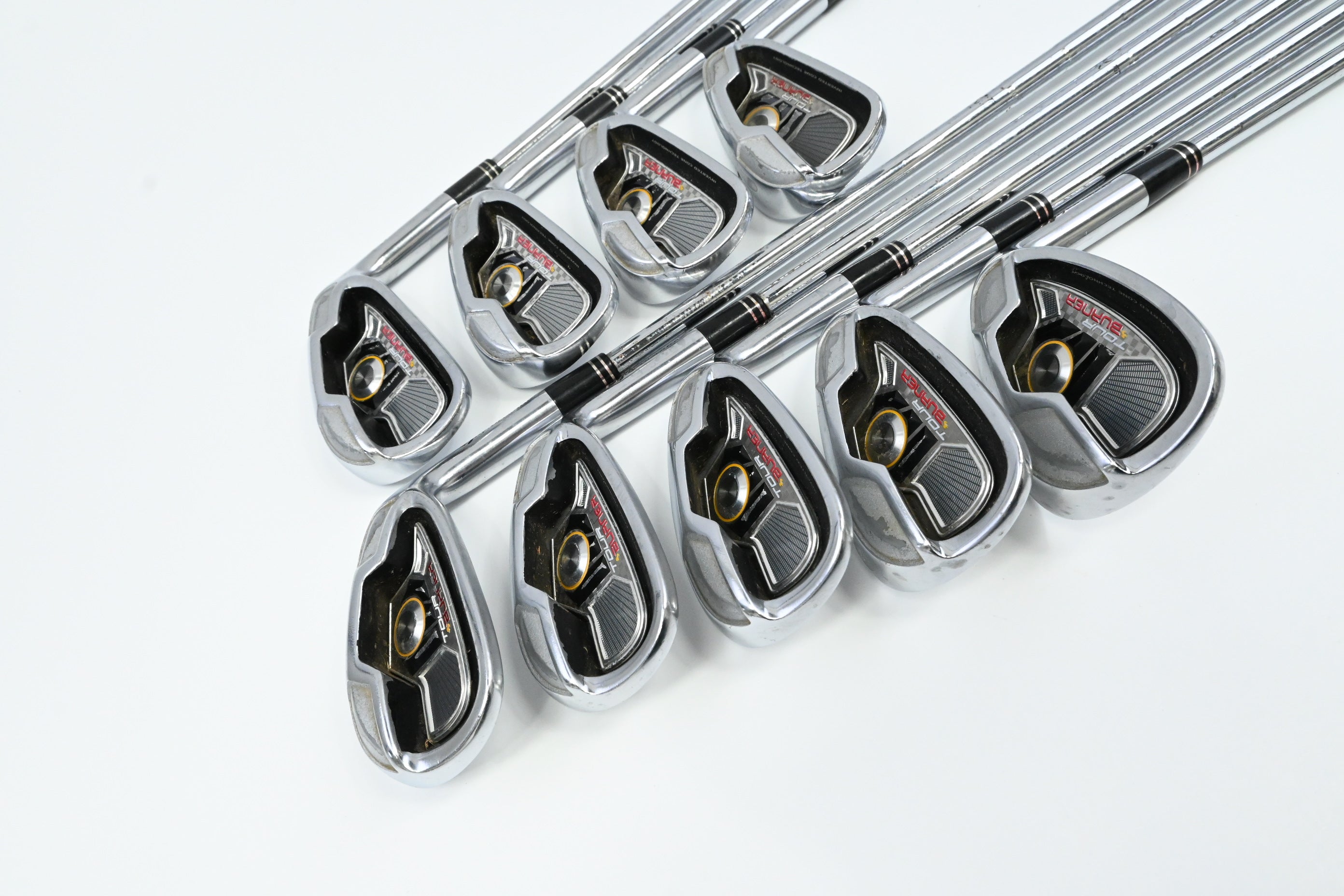 Taylormade Tour Burner Irons / 4-PW+AW+SW / Regular Flex Burner 105 Shafts
