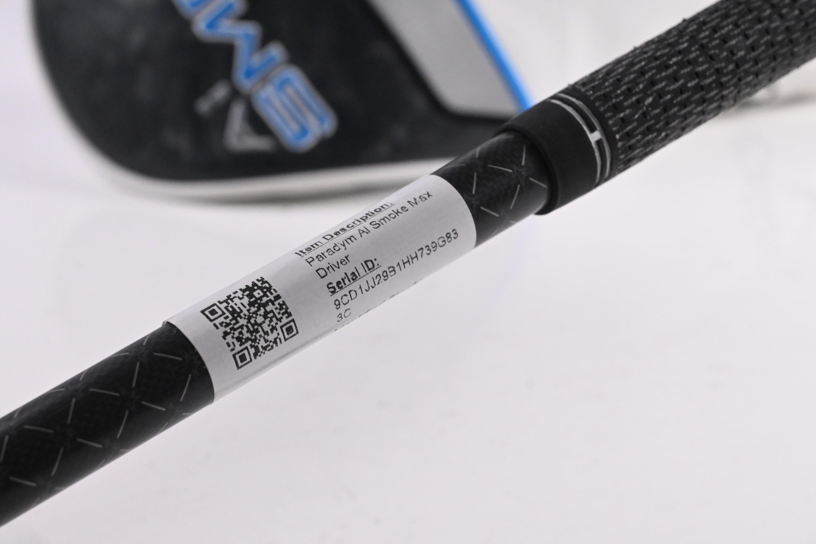 Callaway Paradym Ai Smoke Max Driver / 9 Degree / Stiff Flex Tensei 1K Black 65