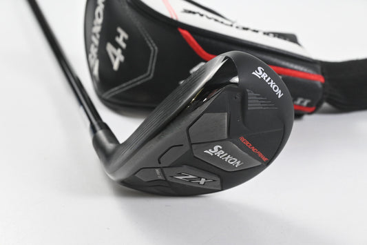 Left Hand Srixon ZX Mk II 2023 #4 Hybrid / 22 Degree / Regular Flex Hzrdus Smoke