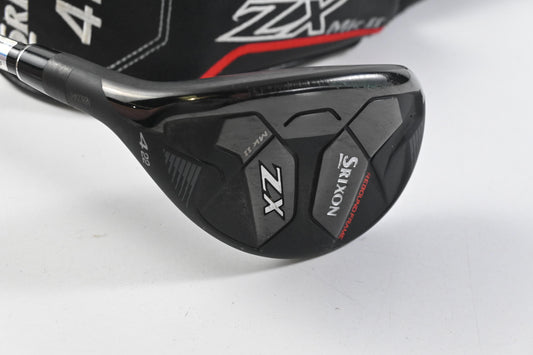 Left Hand Srixon ZX Mk II 2023 #4 Hybrid / 22 Degree / Regular Flex Hzrdus Smoke