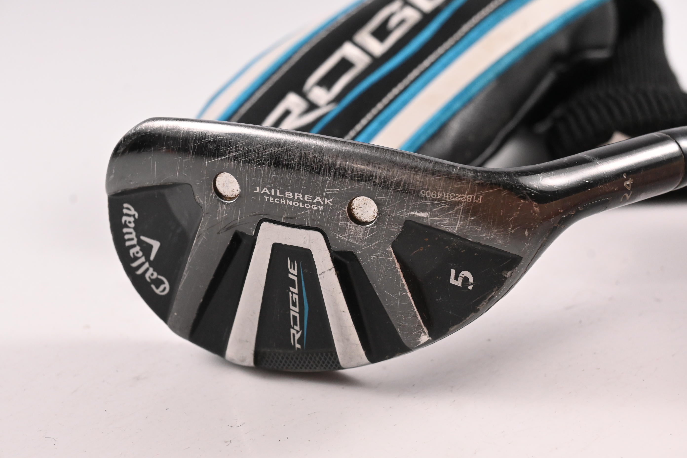 Callaway Rogue #5 Hybrid / 24 Degree / Stiff Flex Aldila Synergy Blue 60 Shaft