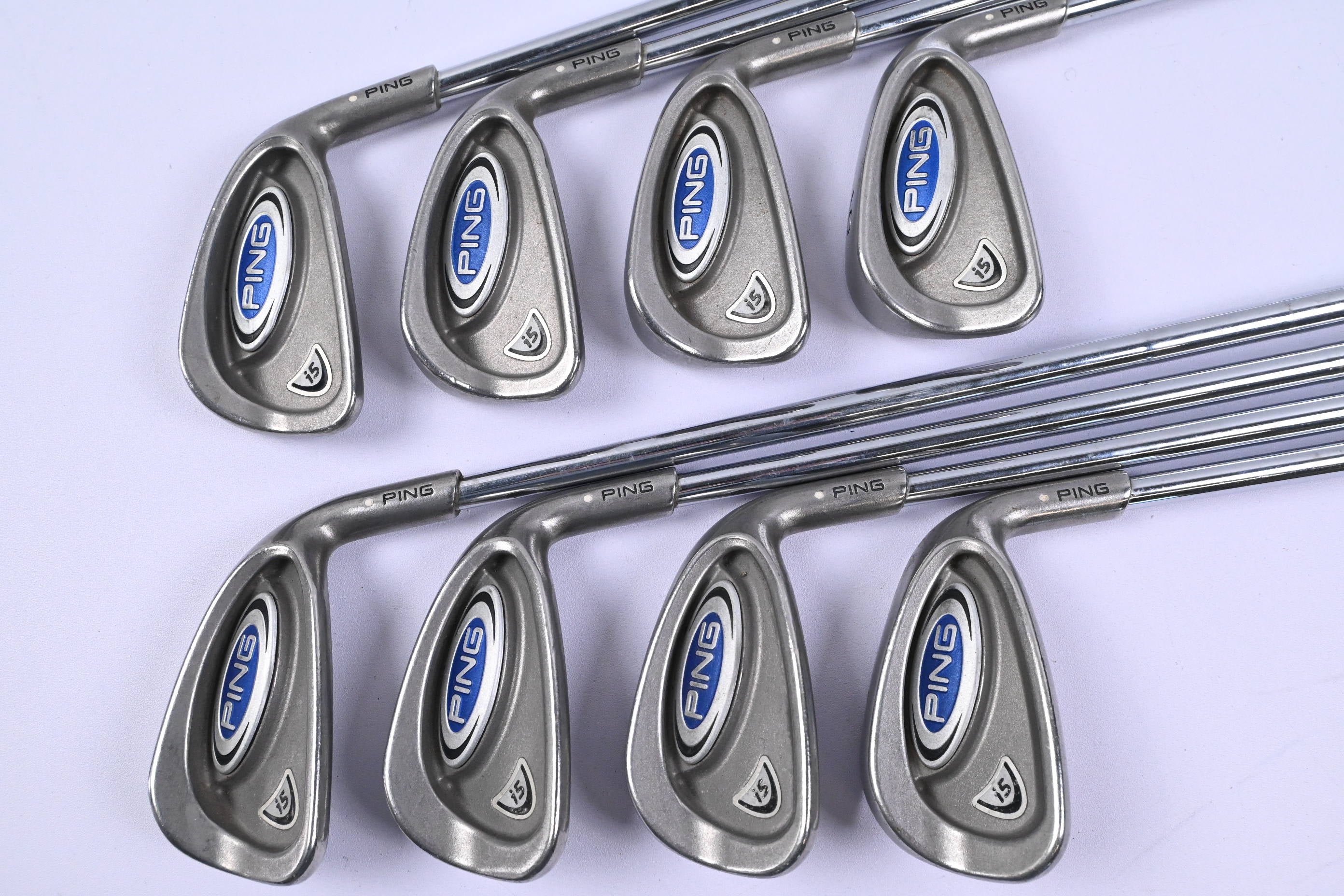 Ping i5 Irons / 3-PW / White Dot / Stiff Flex Steel Shaft