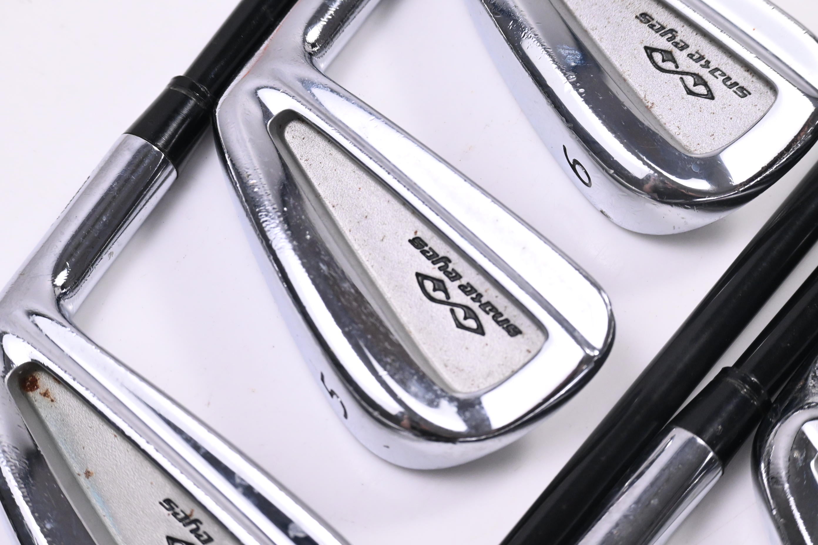 Snake Eyes Irons / 4-PW / Regular Flex Graffaloy Attack Lite Shafts