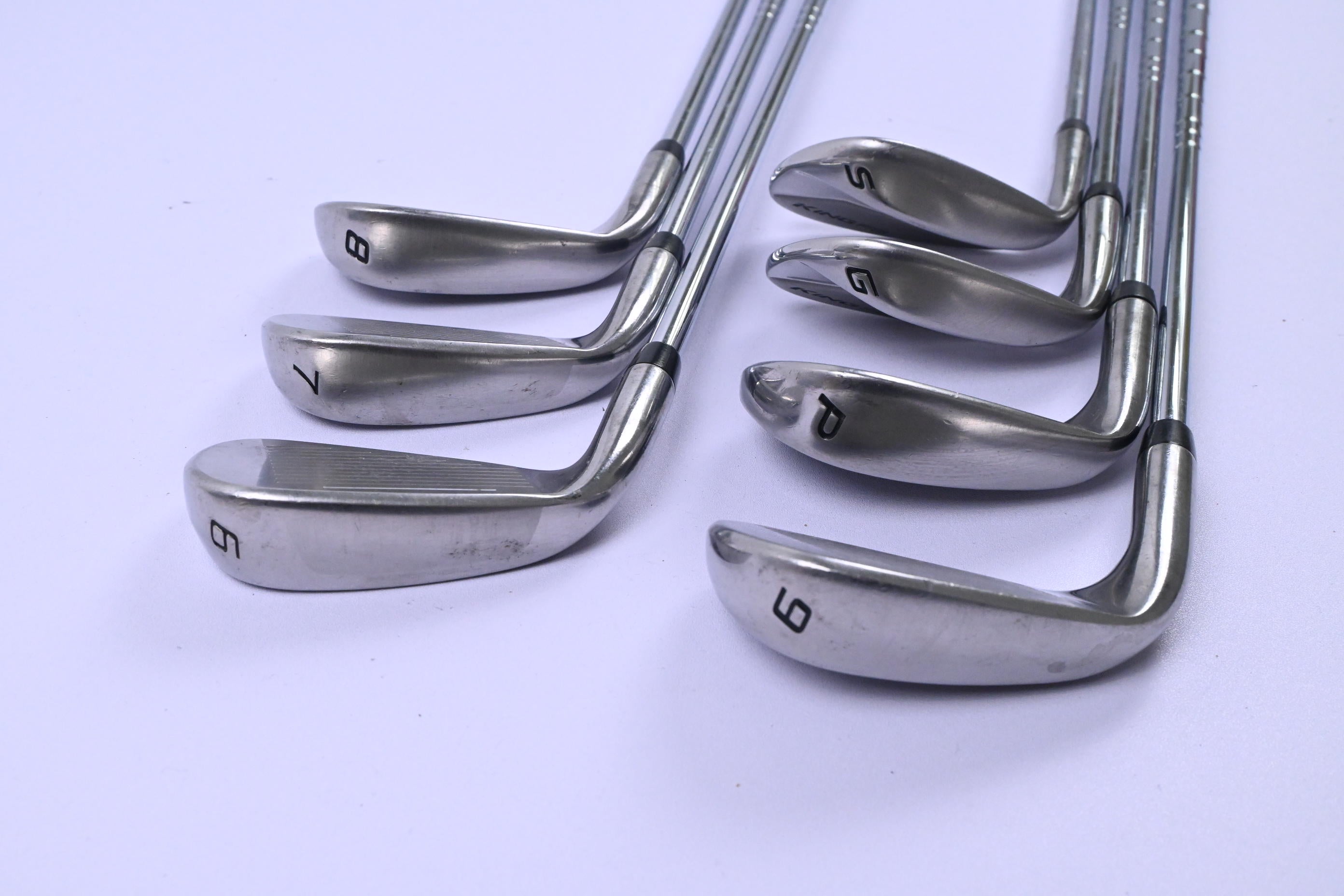 Cobra King F8 One Length Irons / 6-PW+GW+SW / Regular Flex One Flighted Shafts