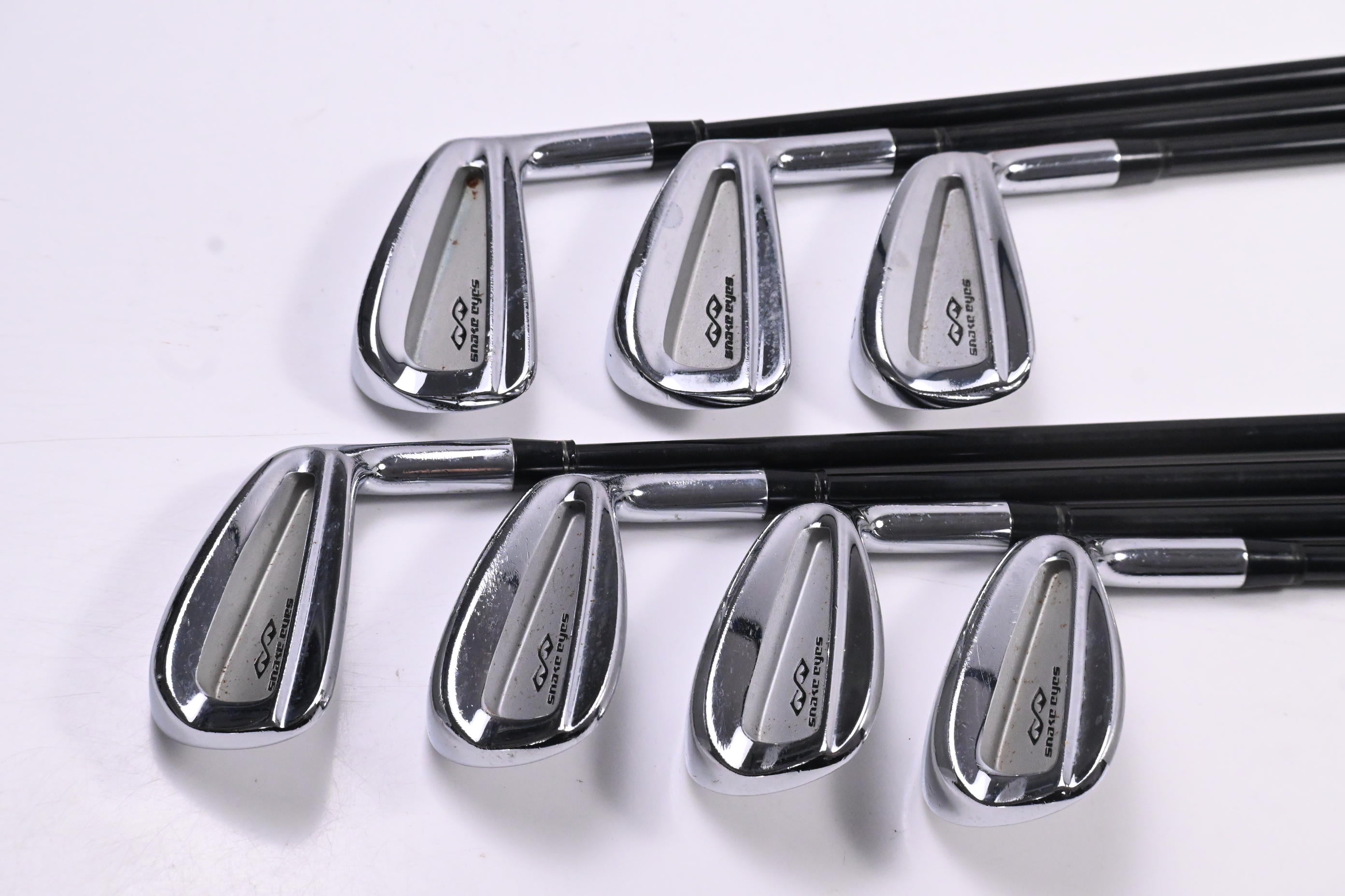 Snake Eyes Irons / 4-PW / Regular Flex Graffaloy Attack Lite Shafts