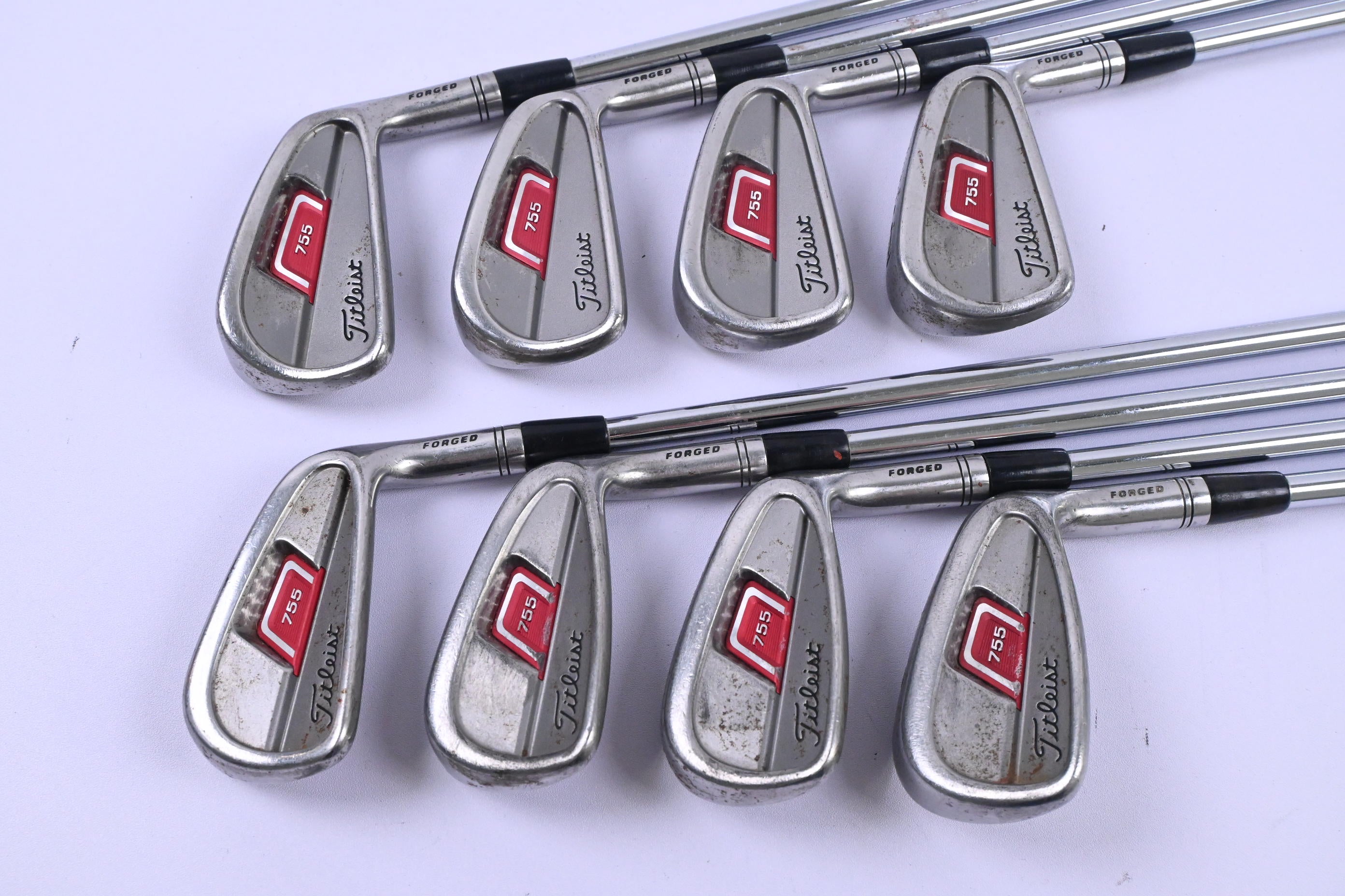 Titleist 755 Forged Irons / 3-PW / Regular Flex Titleist Tri Spec Shafts