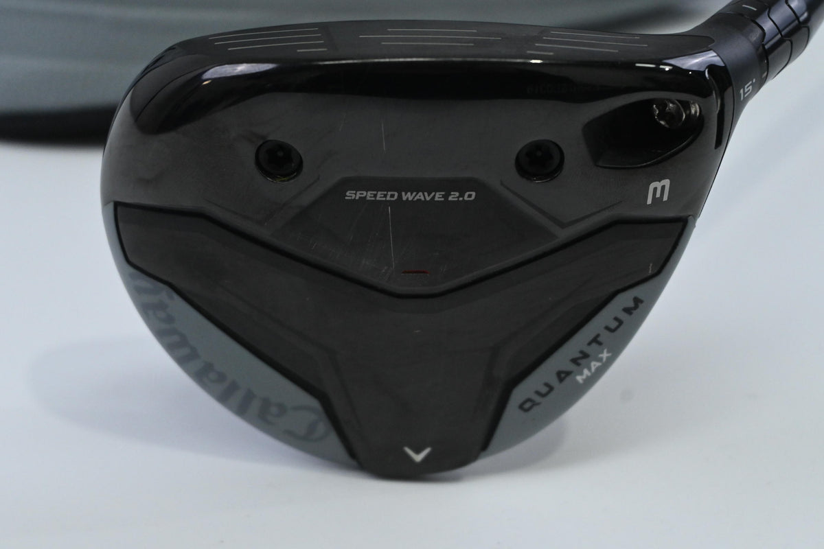 Callaway Quantum Max #3 Wood / 15 Degree / Stiff Flex Denali Frost Silver 60