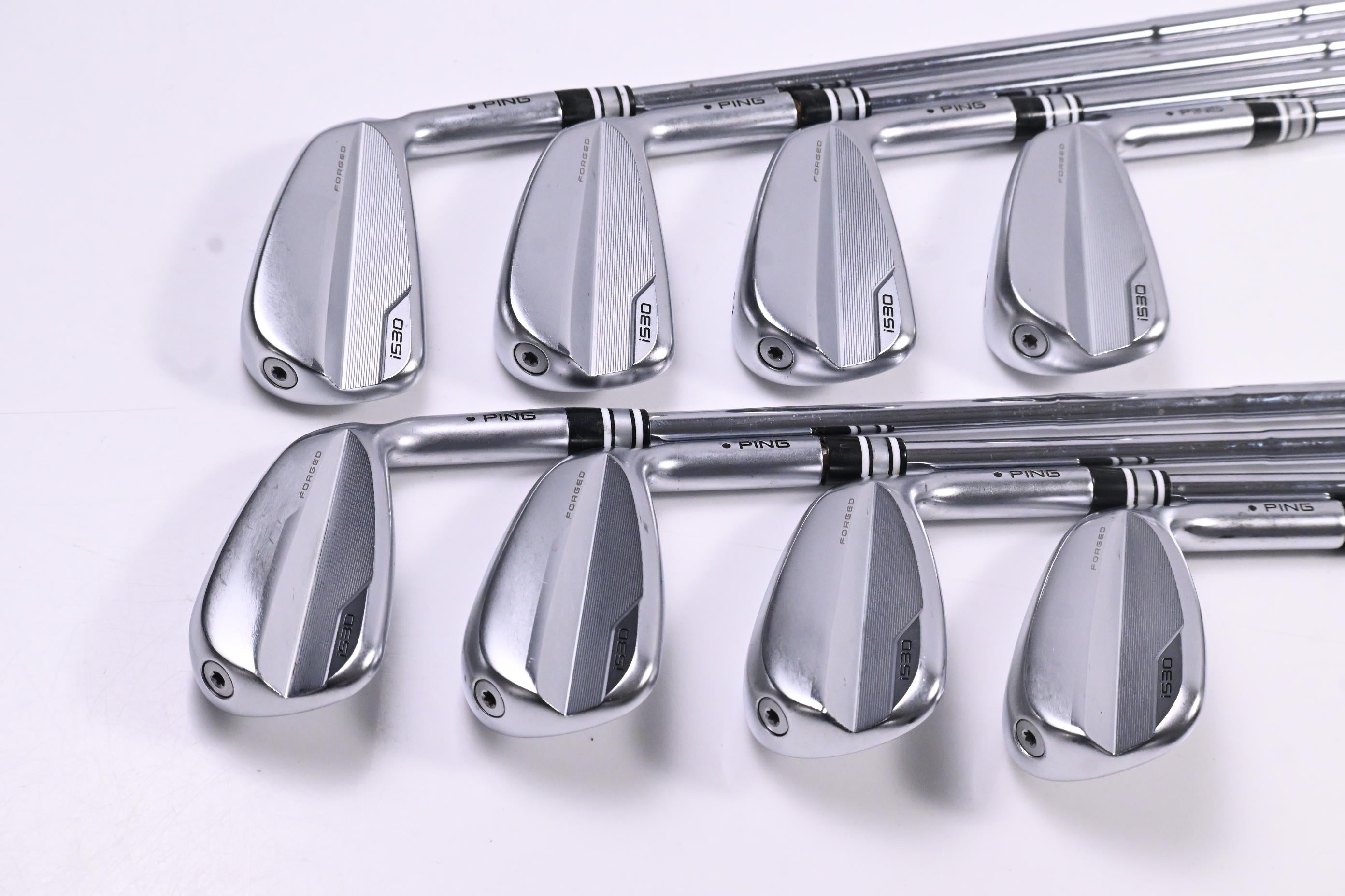 Ping i530 Irons / 4-PW+UW / Black Dot / Stiff Flex Dynamic Gold Mid 115 S300