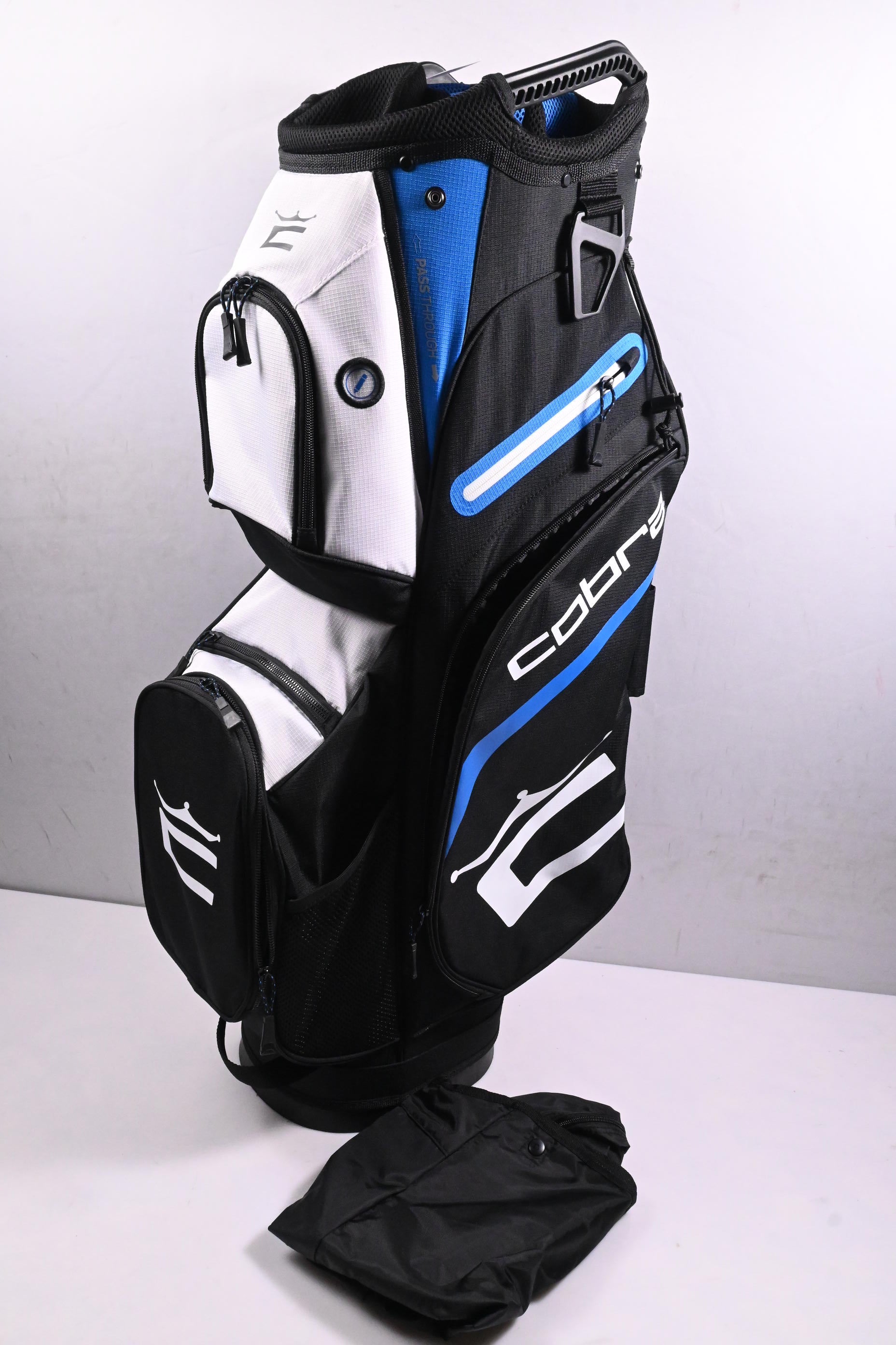 Cobra Signature Cart Bag / 14-Way Divider / Black, White & Blue