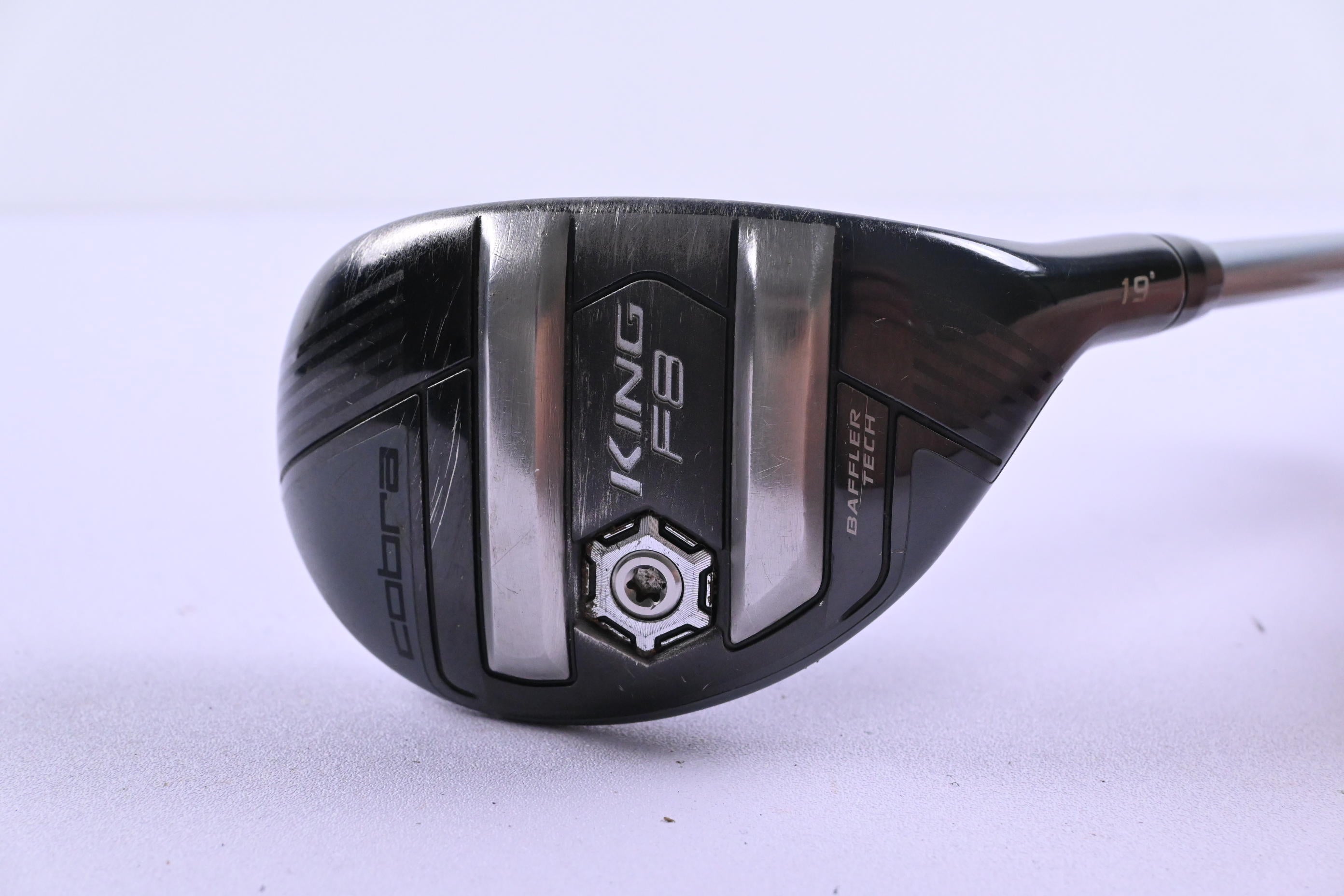 Cobra King F8 #3 Hybrid / 19 Degree / Regular Flex Aldila Rogue Pro 75 Shaft