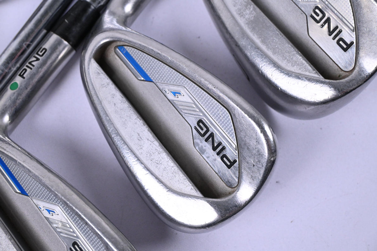 Ping i-Series E1 Irons / 4-PW+GW / Green Dot / Stiff Flex Dynamic Gold Shafts