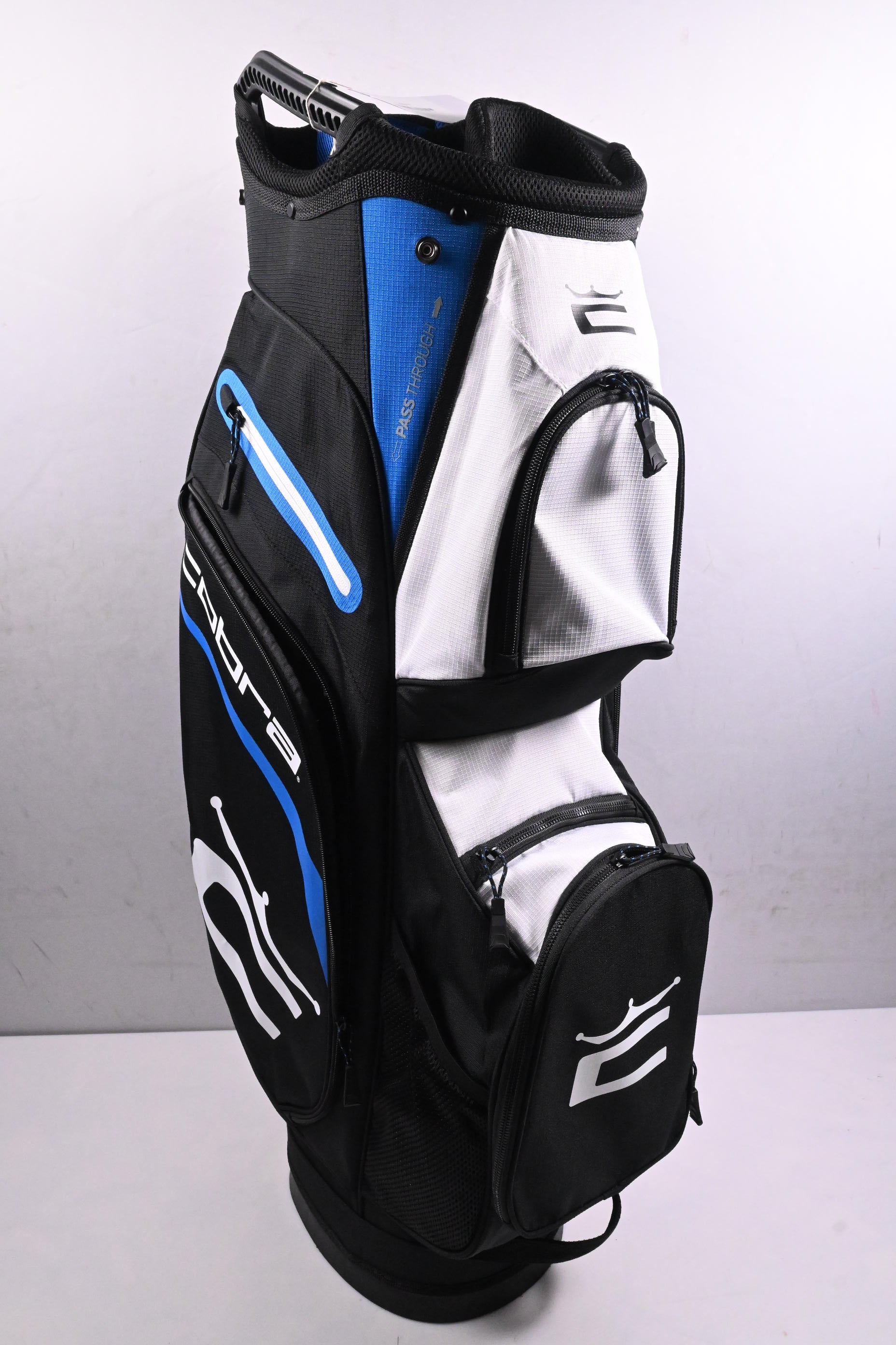 Cobra Signature Cart Bag / 14-Way Divider / Black, White & Blue
