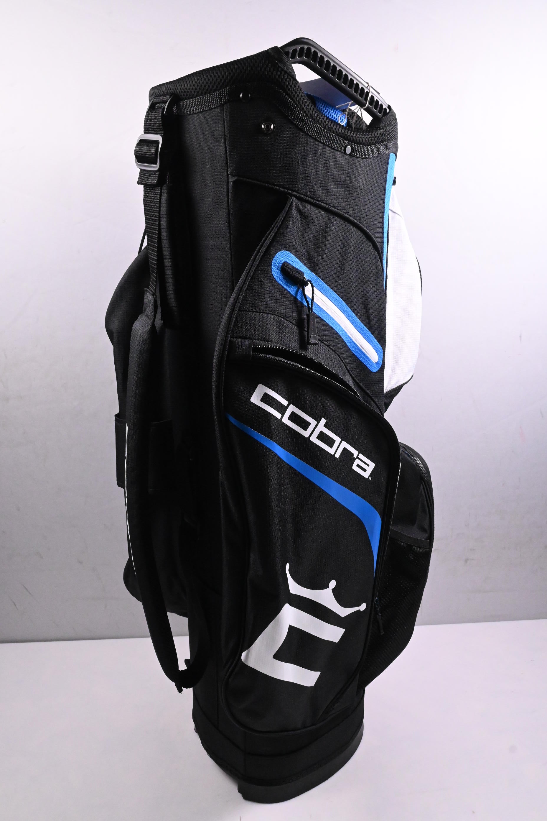 Cobra Signature Cart Bag / 14-Way Divider / Black, White & Blue