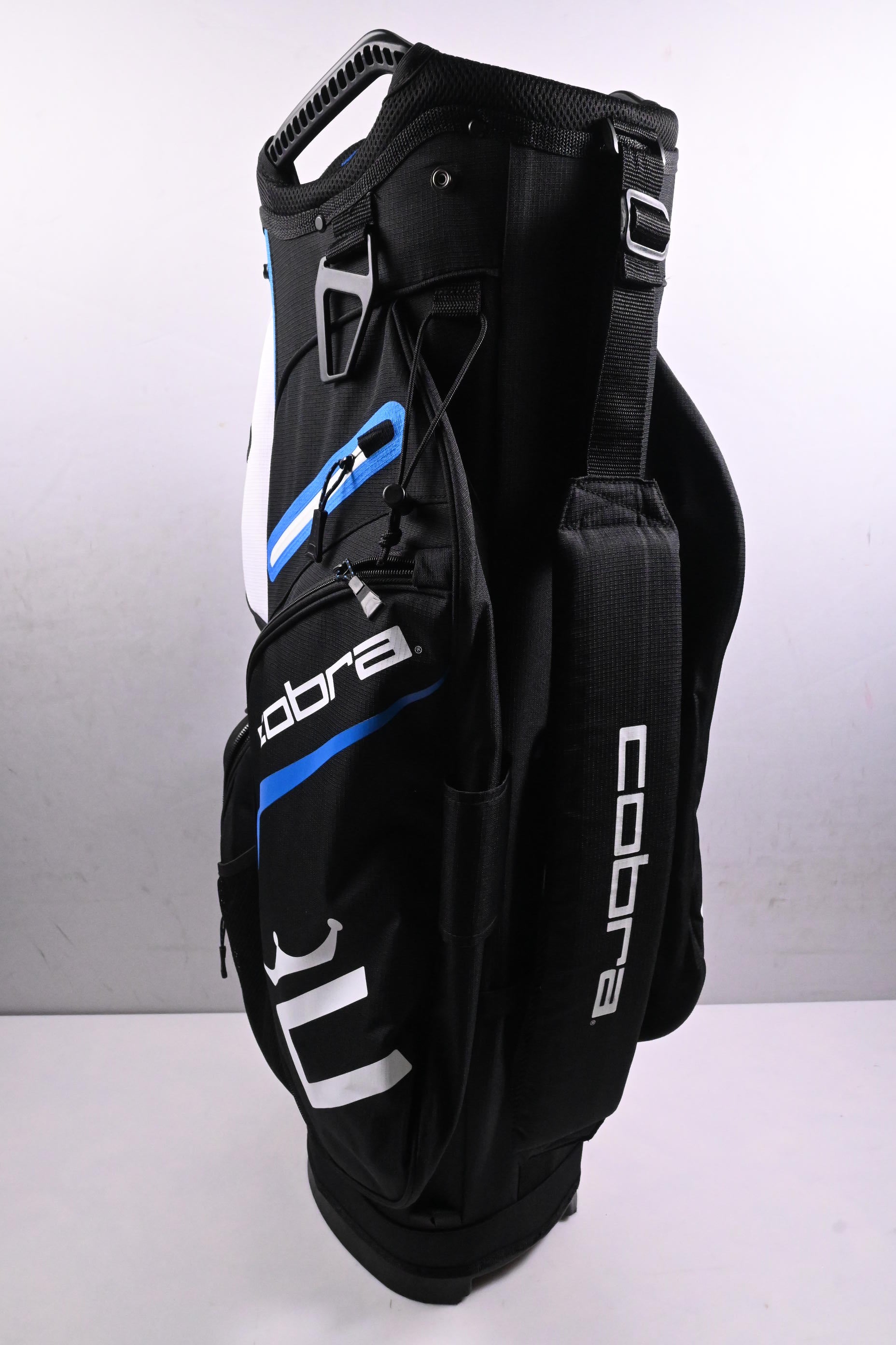 Cobra Signature Cart Bag / 14-Way Divider / Black, White & Blue