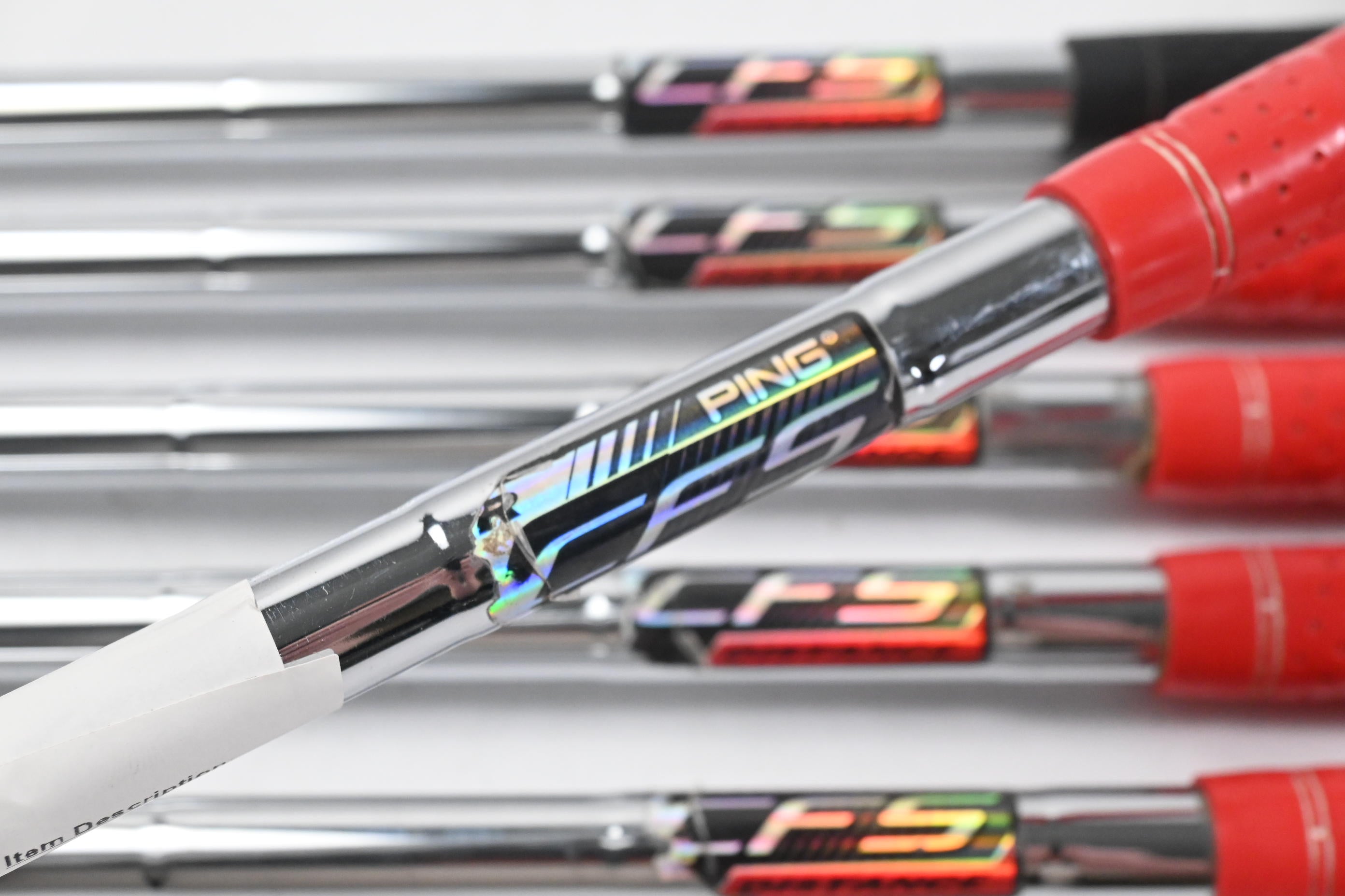 Ping i-Series E1 Irons / 5-PW / Red Dot / Regular Flex Ping CFS Distance Shafts