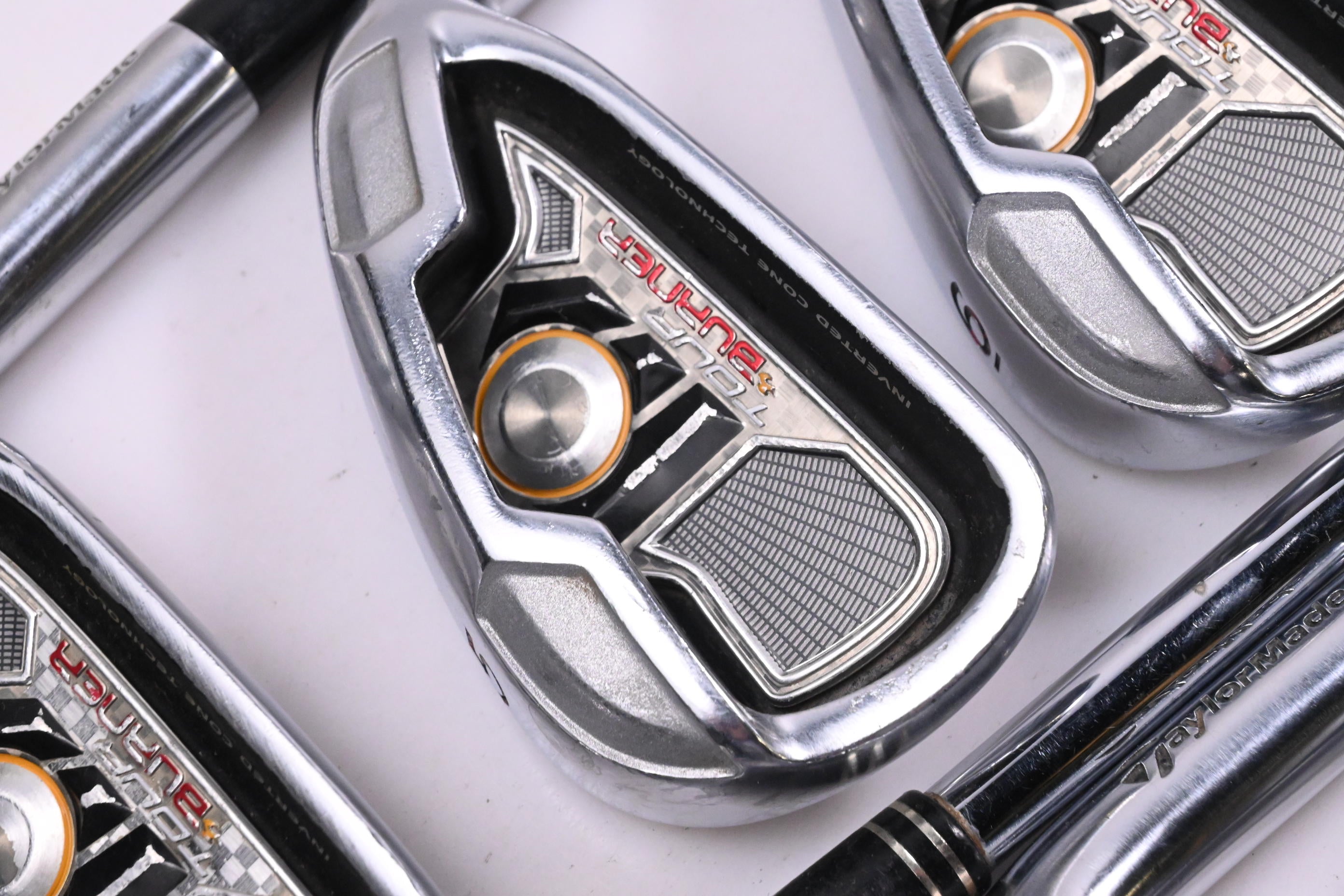 Taylormade Tour Burner Irons / 4-PW+SW / Stiff Flex Steel Shafts