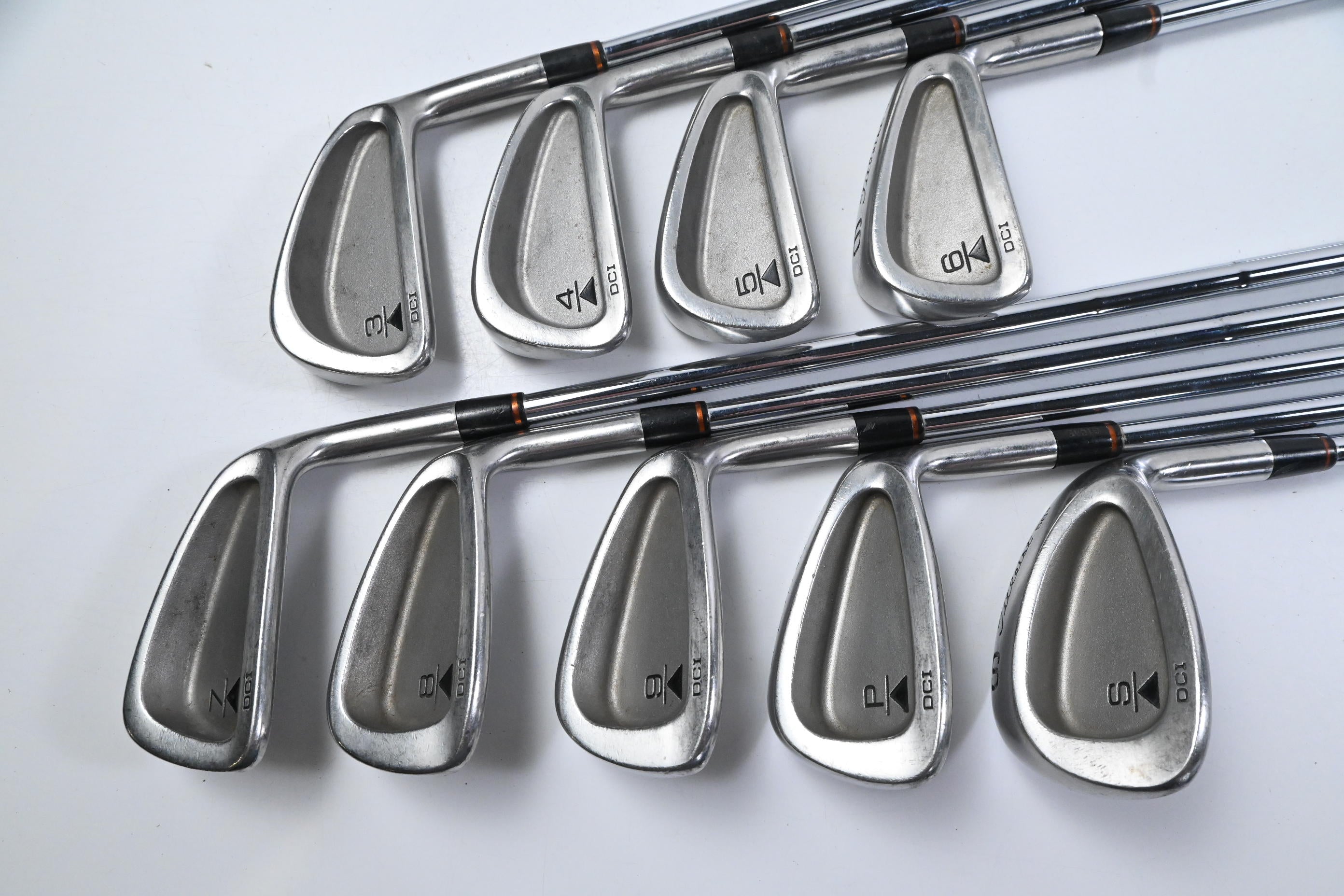 Titleist DCI Black Irons / 3-PW+SW / Stiff Flex Titleist MS-209 Shafts