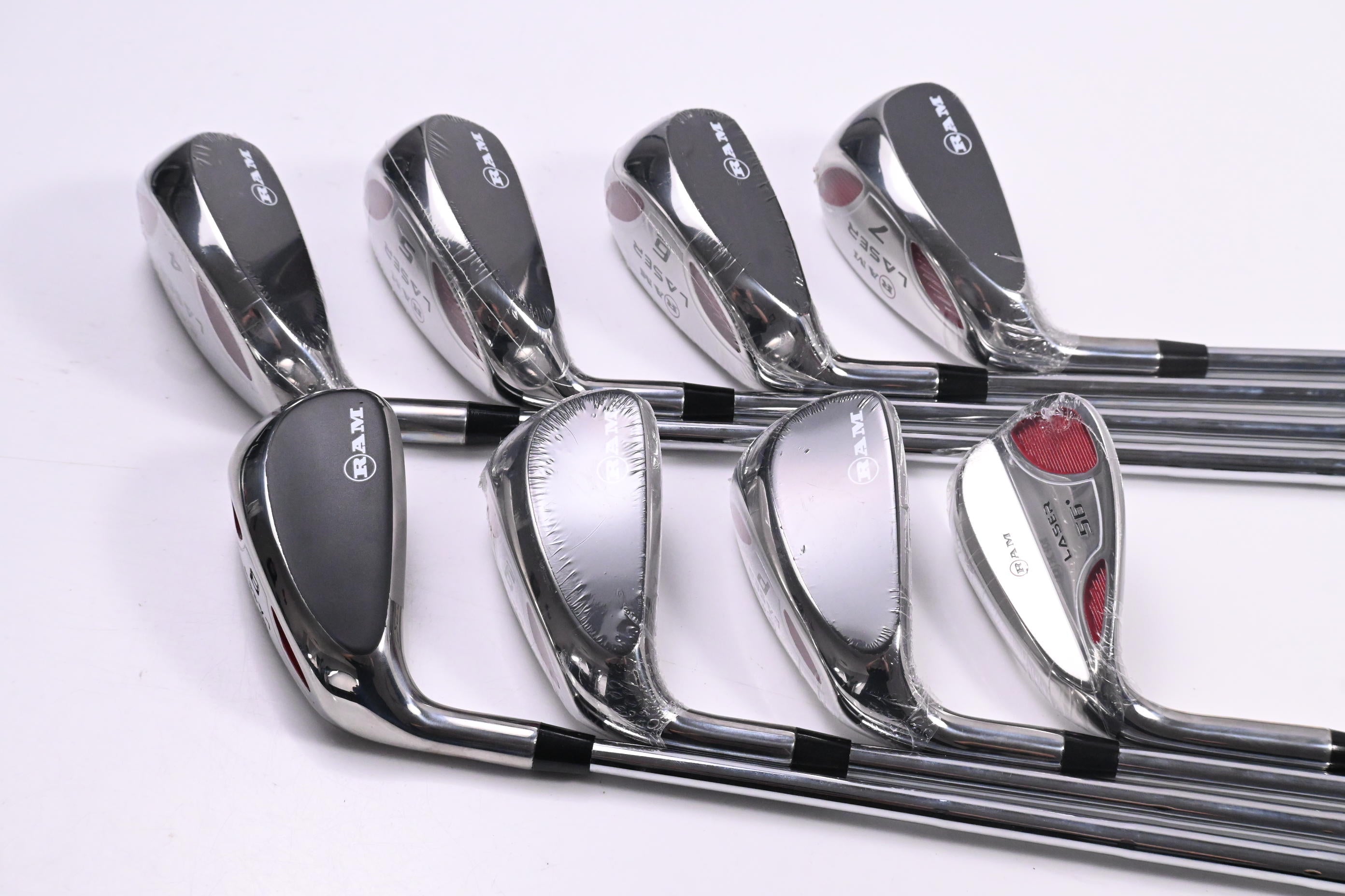 Left Hand RAM LASER Irons / 4-PW+56° / Regular Flex Ram Laser Steel Shafts