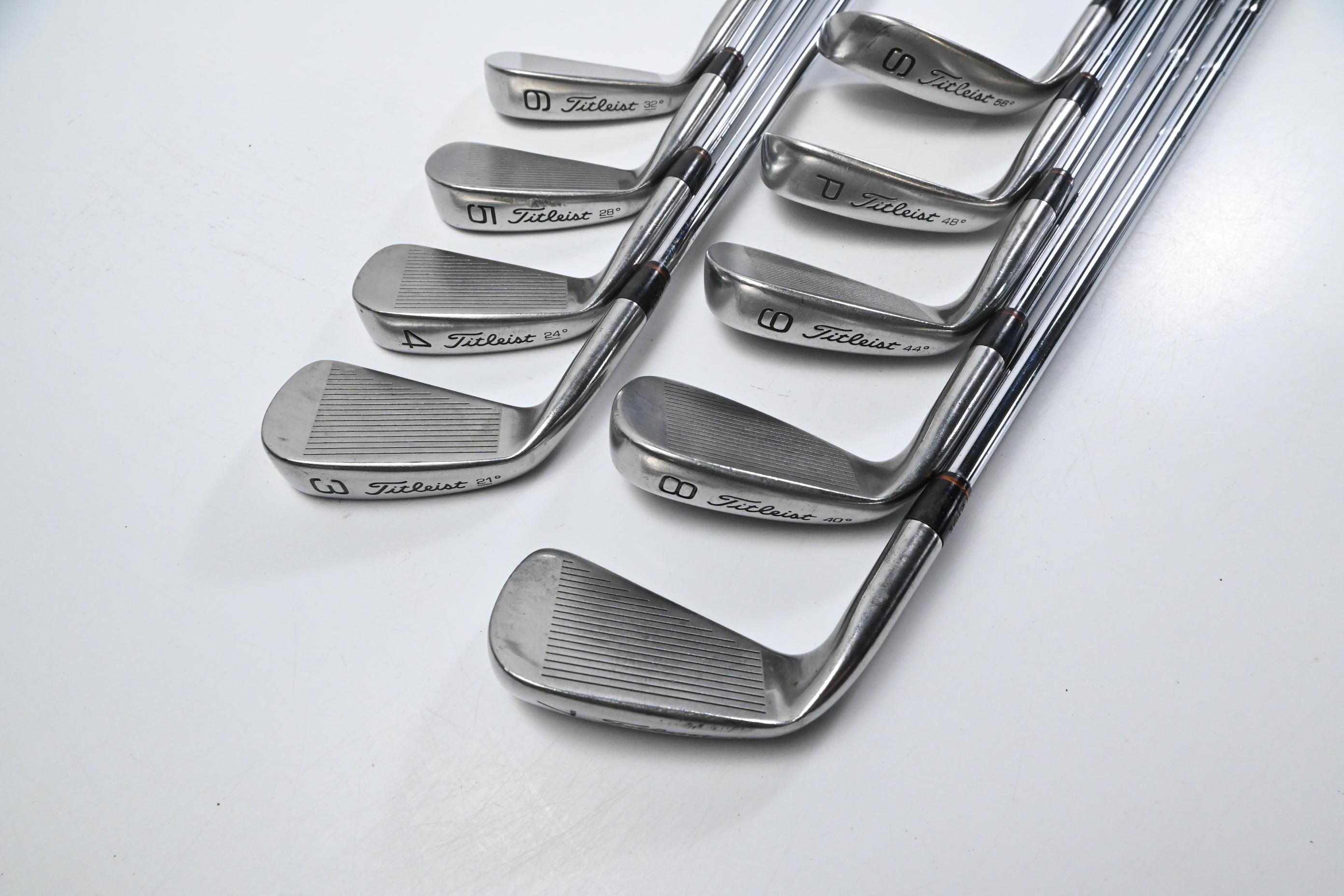 Titleist DCI Black Irons / 3-PW+SW / Stiff Flex Titleist MS-209 Shafts