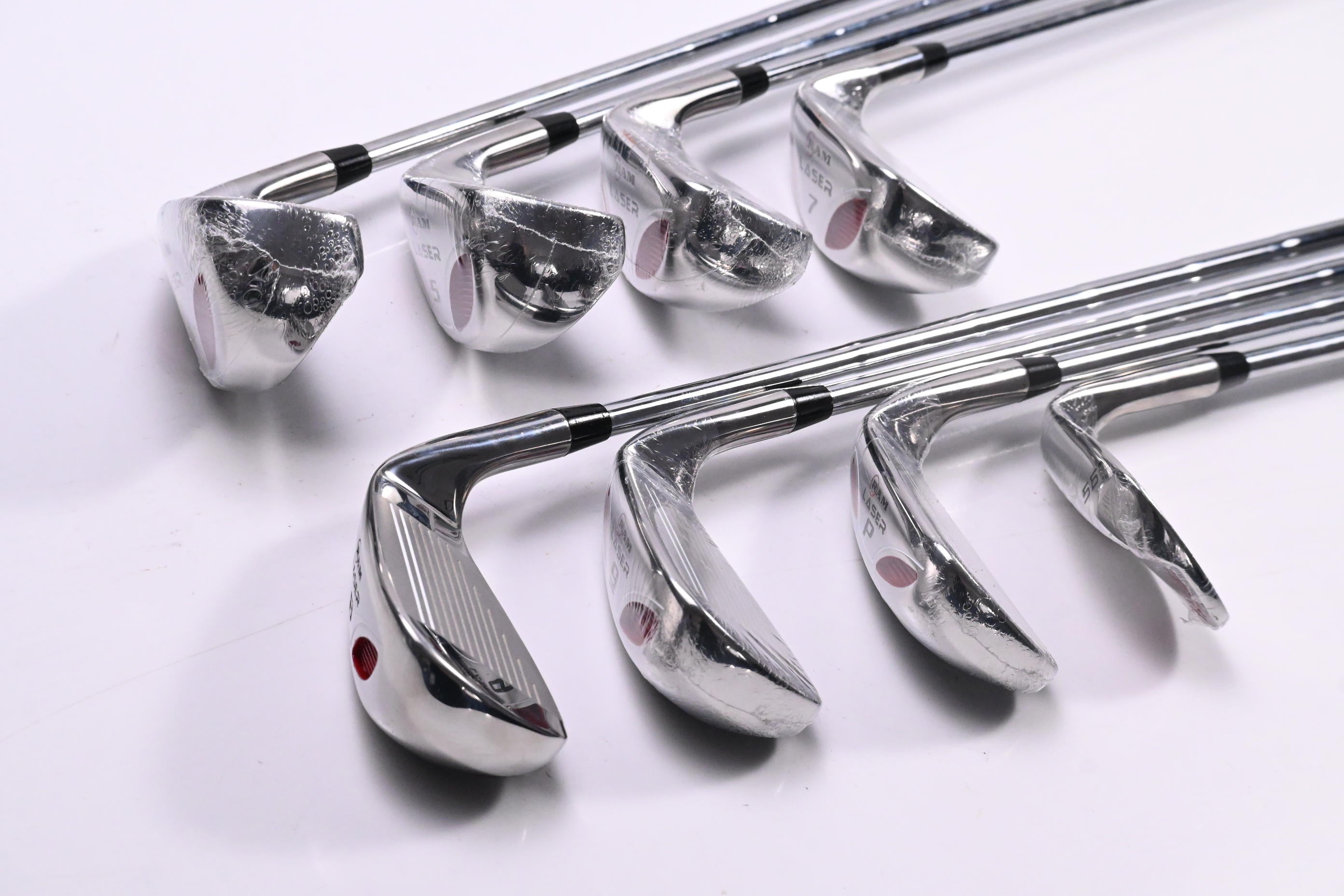 Left Hand RAM LASER Irons / 4-PW+56° / Regular Flex Ram Laser Steel Shafts